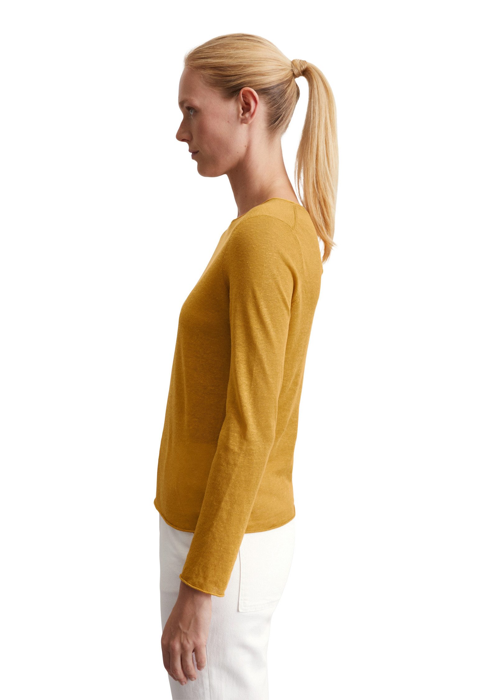 Marc OPolo Strickpullover "aus reinem Leinen" günstig online kaufen