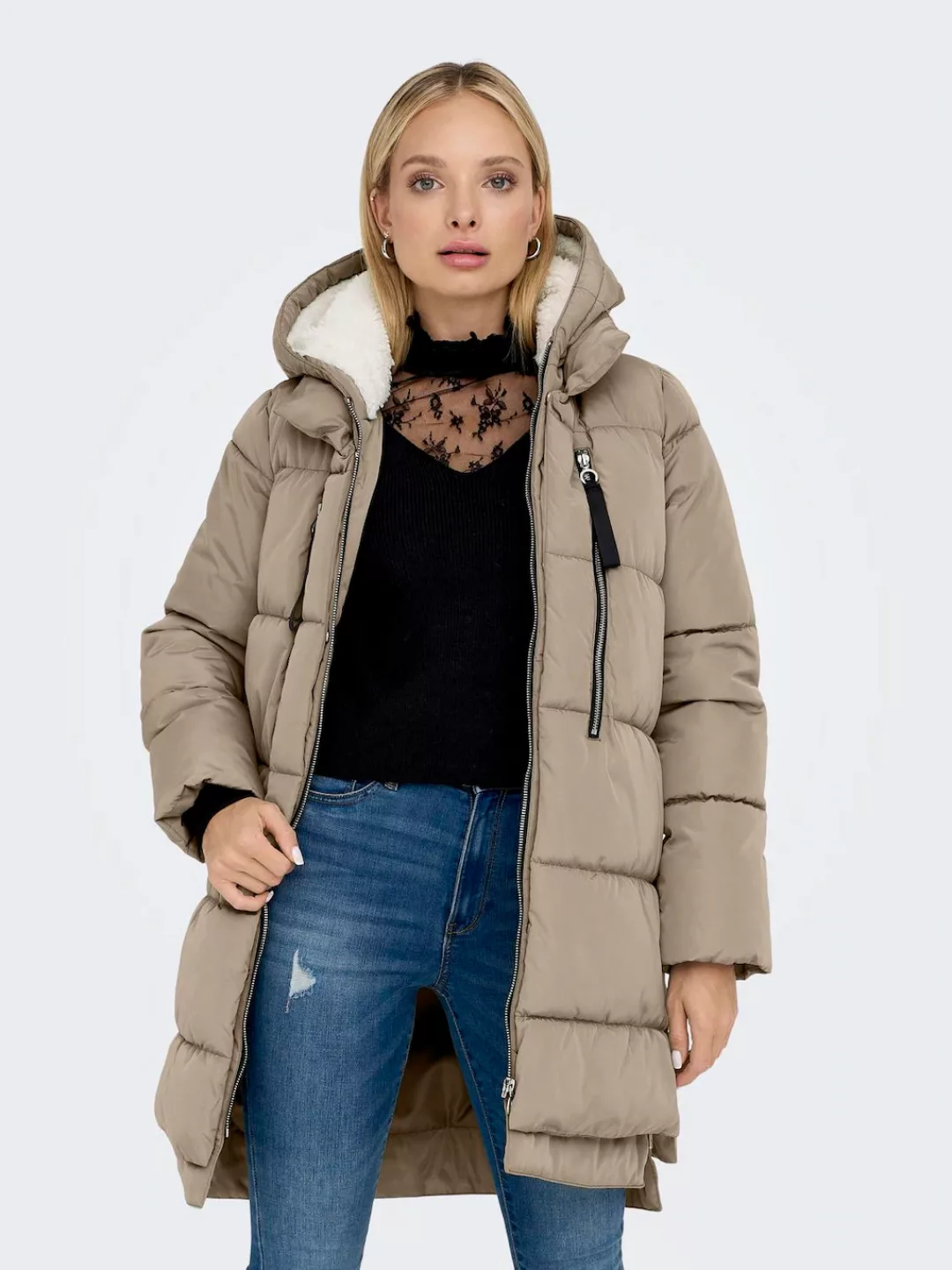 ONLY Steppmantel "ONLNEWNORA LONG PUFFER COAT LIFE CC OTW" günstig online kaufen