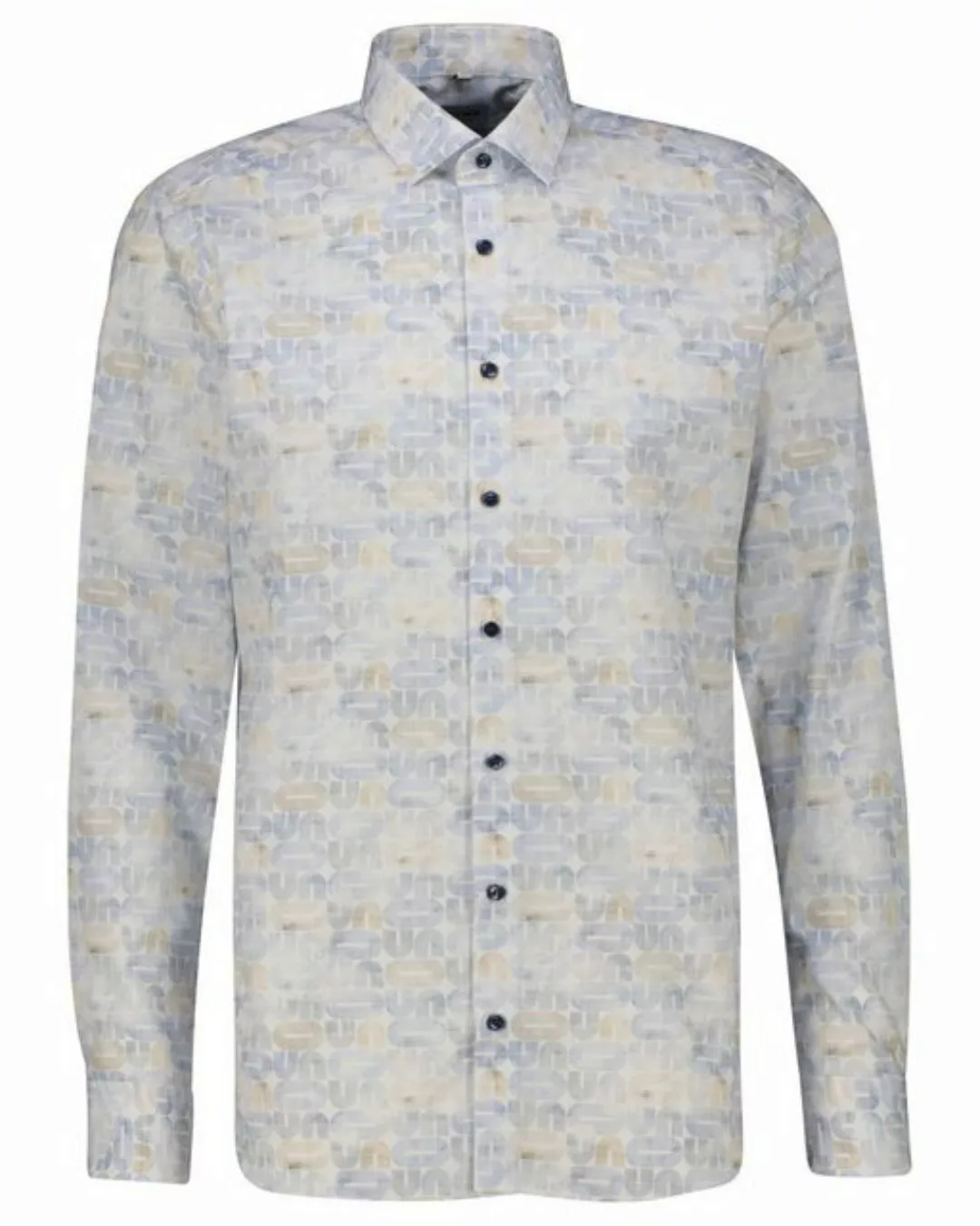 OLYMP Langarmhemd Level 5 stark tailliert Kentkragen Kontrastknöpfe günstig online kaufen