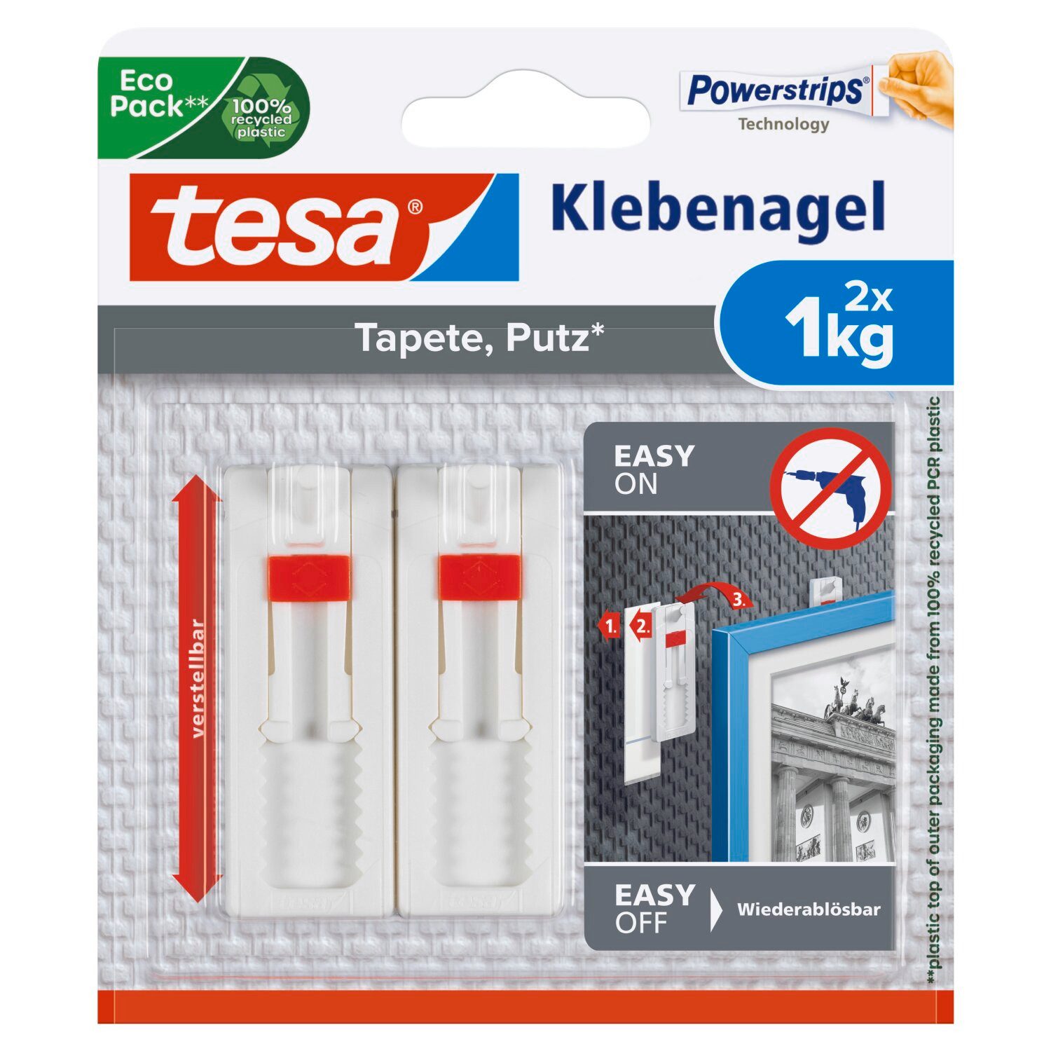 tesa Klebehaken Klebenagel mit max. 1 günstig online kaufen