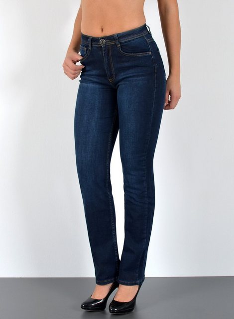 ESRA Straight-Jeans G600 High Waist Straight Fit Jeans Damen, bis Übergröße günstig online kaufen