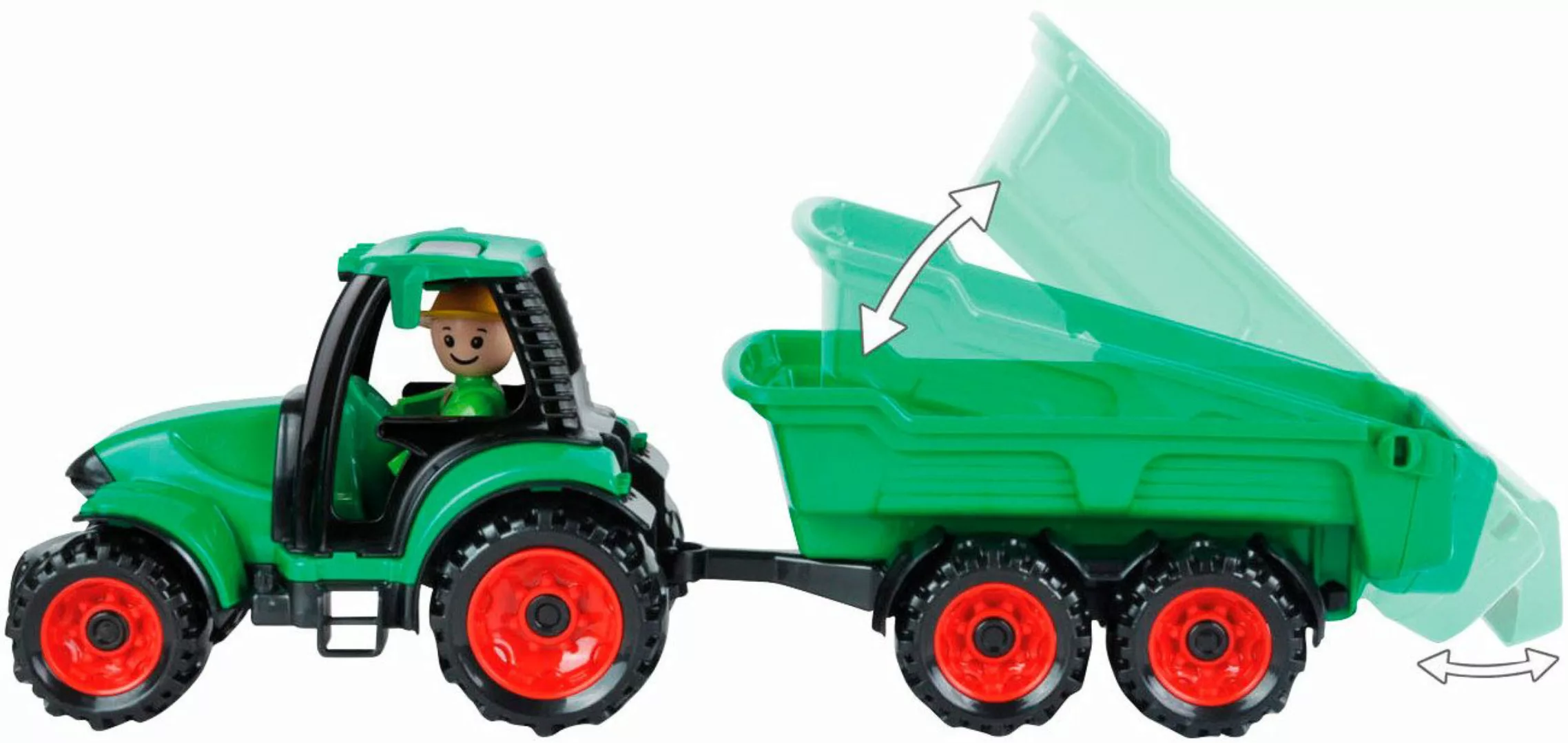 Lena® Spielzeug-Traktor Truckies, mit Anhänger, inklusive günstig online kaufen