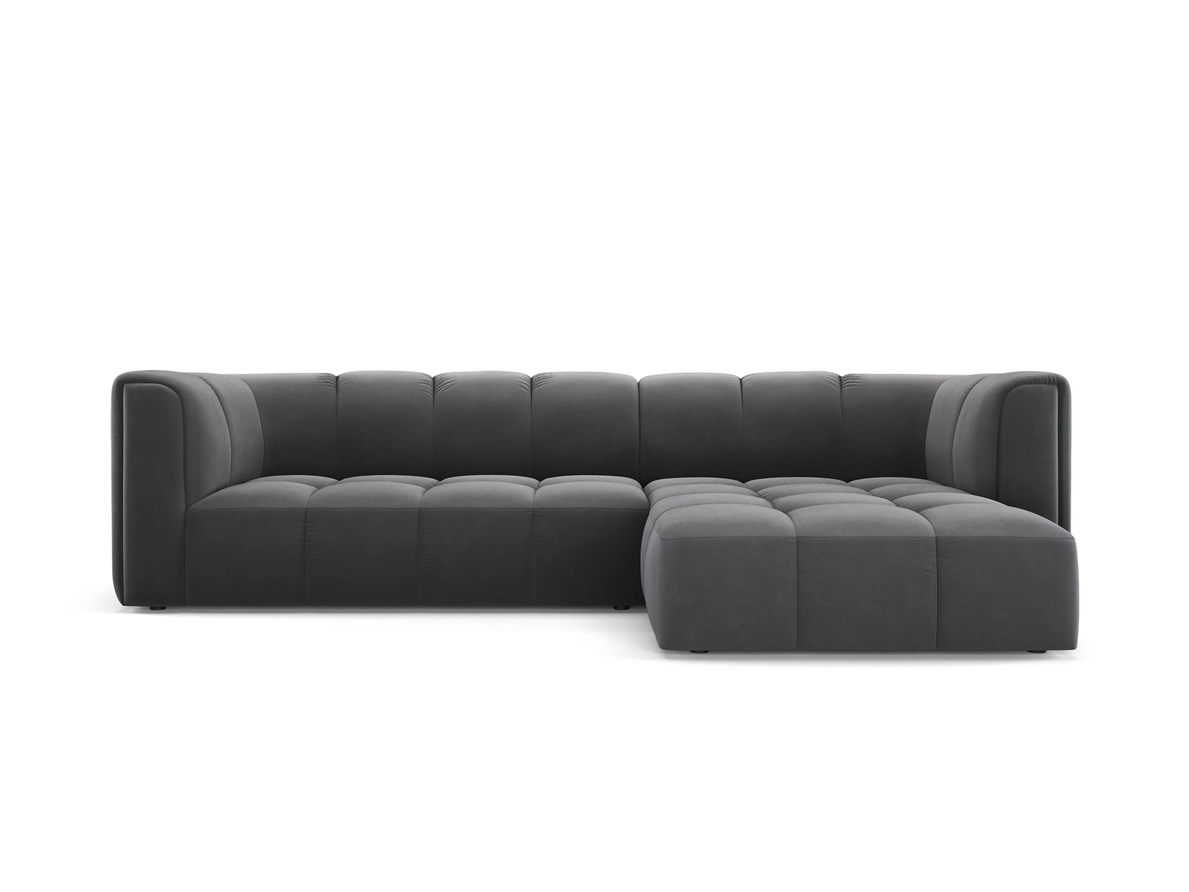 Milo Casa | Ecksofa Francesca Samt rechts 3-Sitzer günstig online kaufen