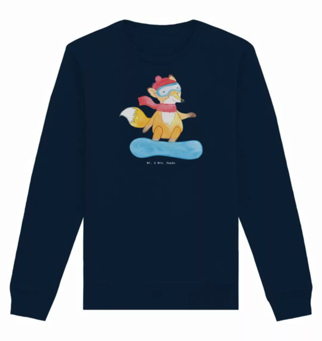 Mr. & Mrs. Panda Longpullover Größe M Hase Snowboarden - French Navy - Gesc günstig online kaufen