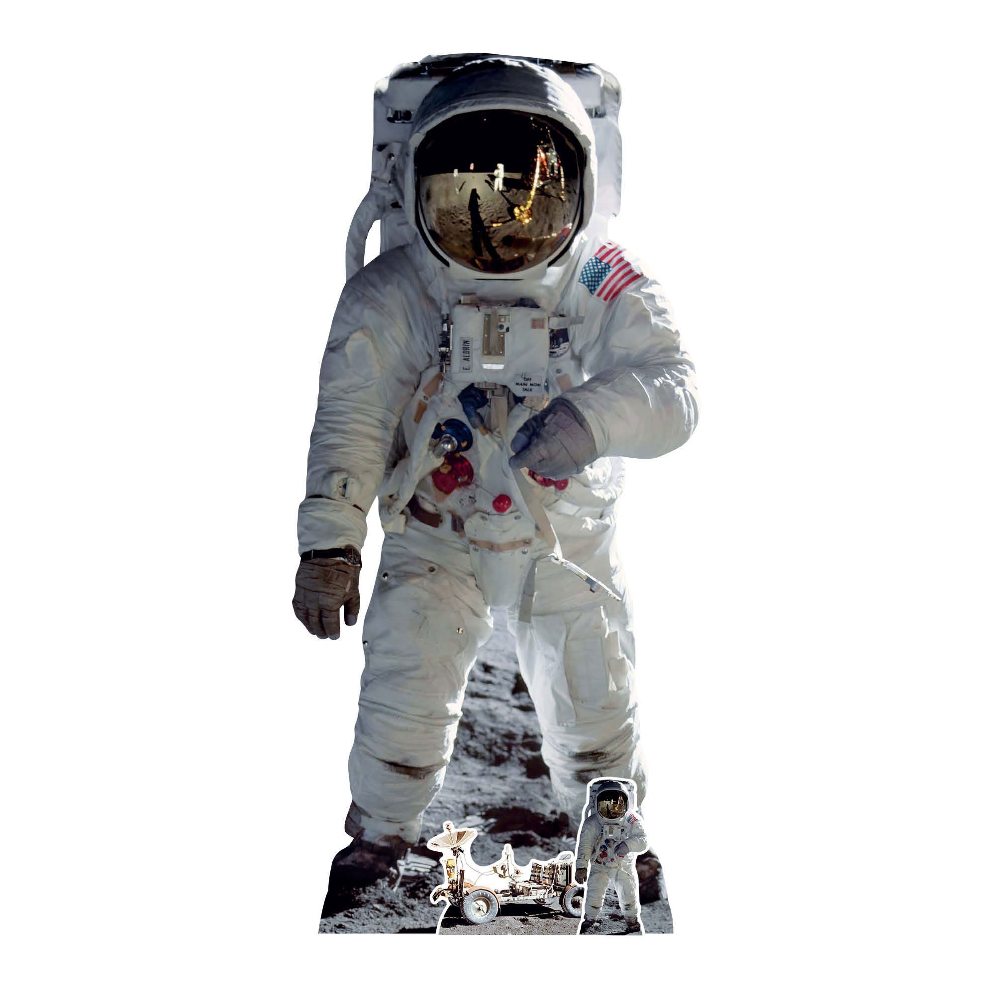 Dekofigur Astronaut Pappaufsteller Buzz Aldrin Pappaufsteller günstig online kaufen