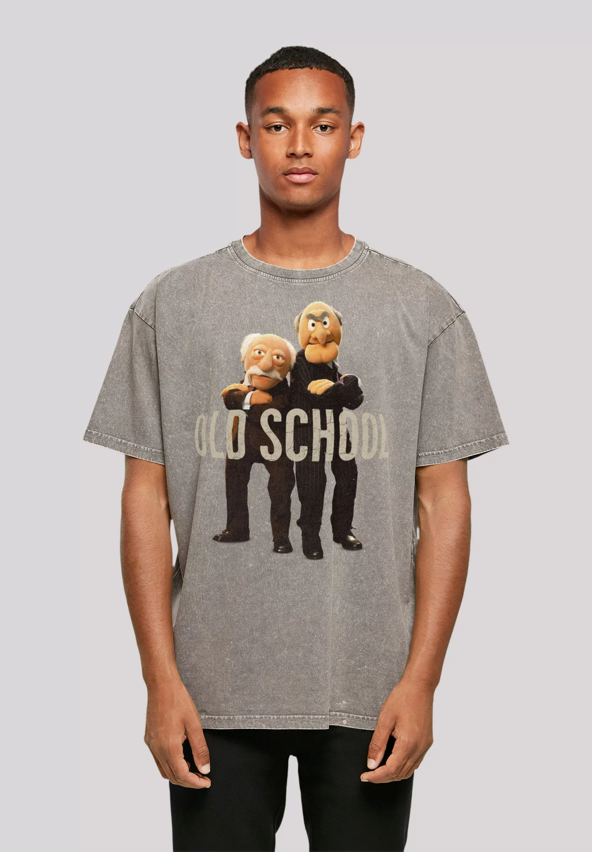 F4NT4STIC T-Shirt "Disney Muppets Waldorf & Statler grey-melange", Premium günstig online kaufen