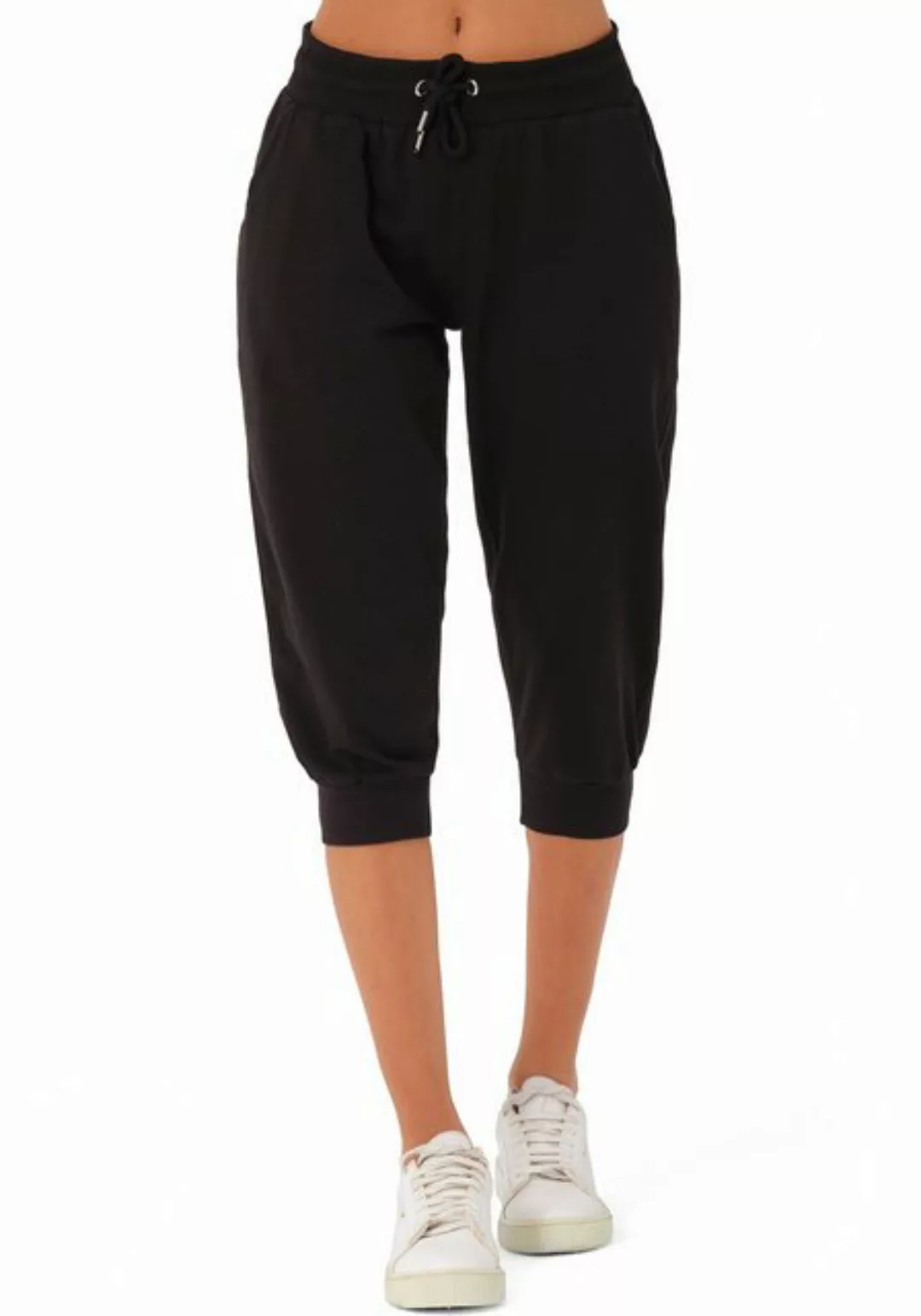 Smith & Solo 3/4-Hose Damen - Jogginghose, kurze Hose, Caprihose Elastikbun günstig online kaufen