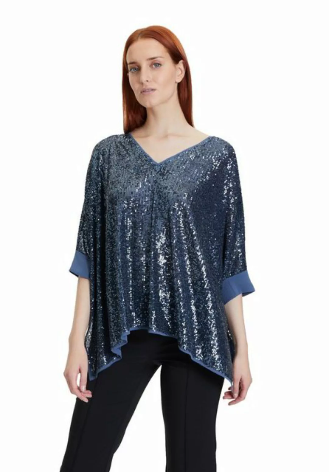 Vera Mont Klassische Bluse im Glitzer-Look Pailletten günstig online kaufen