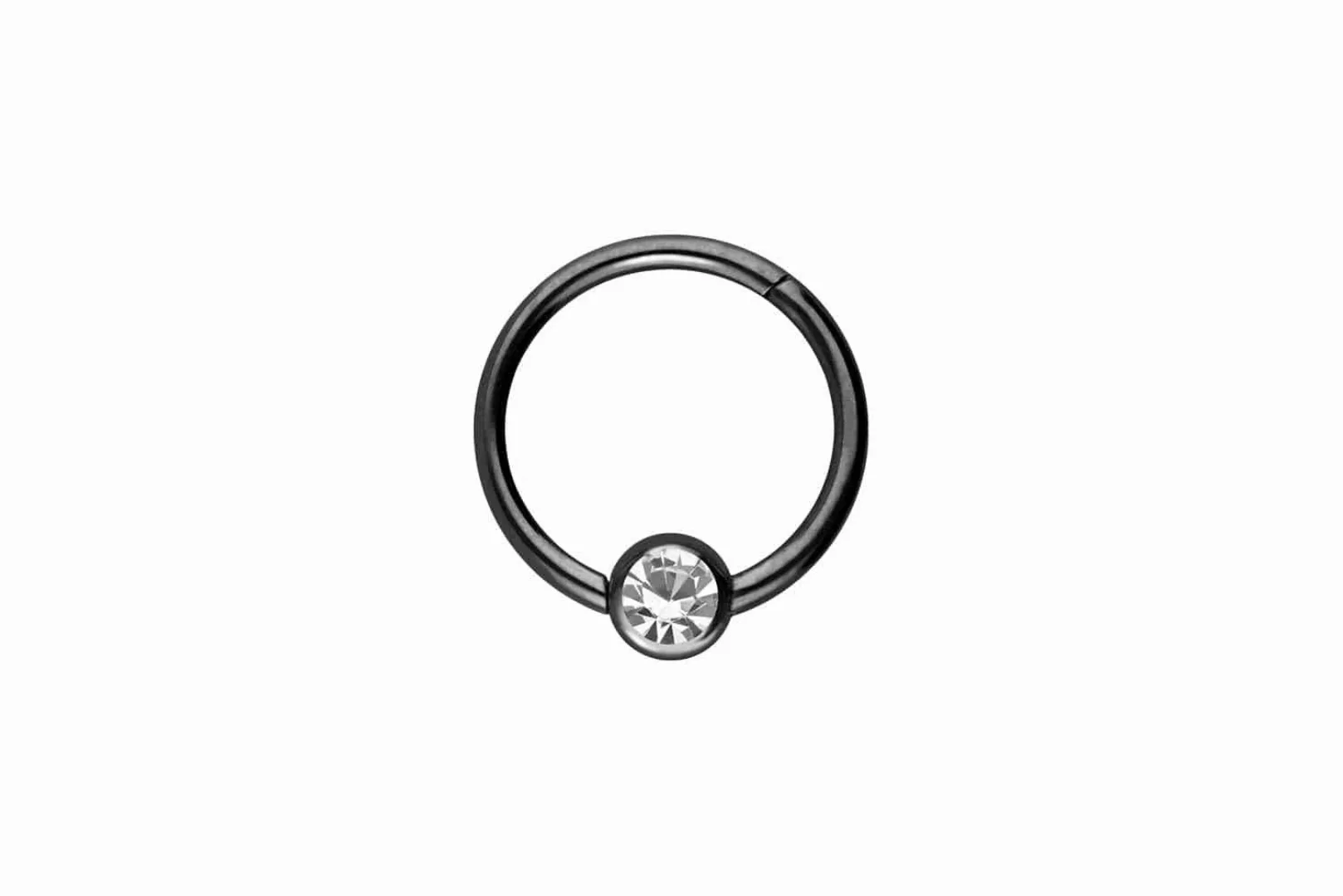 PIERCINGLINE Nasenpiercing Chirurgenstahl Segmentring Clicker KRISTALL günstig online kaufen