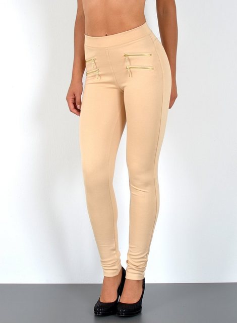 ESRA Stretch-Hose J189 Damen High Waist Skinny Hose mit elastischem Bund, b günstig online kaufen