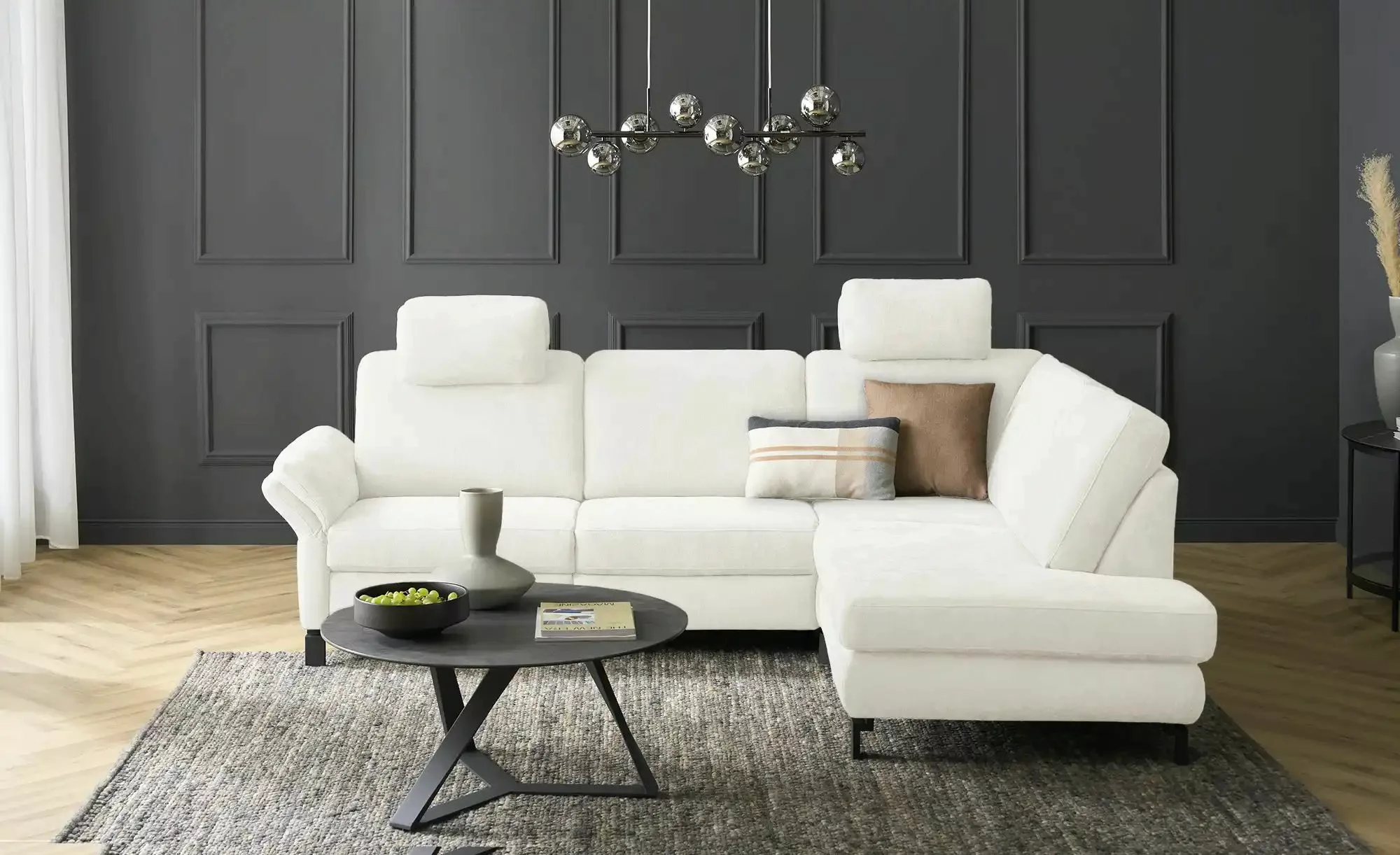 Max Schelling Ecksofa Flachgewebe Maximum Plus ¦ creme ¦ Maße (cm): B: 265 günstig online kaufen