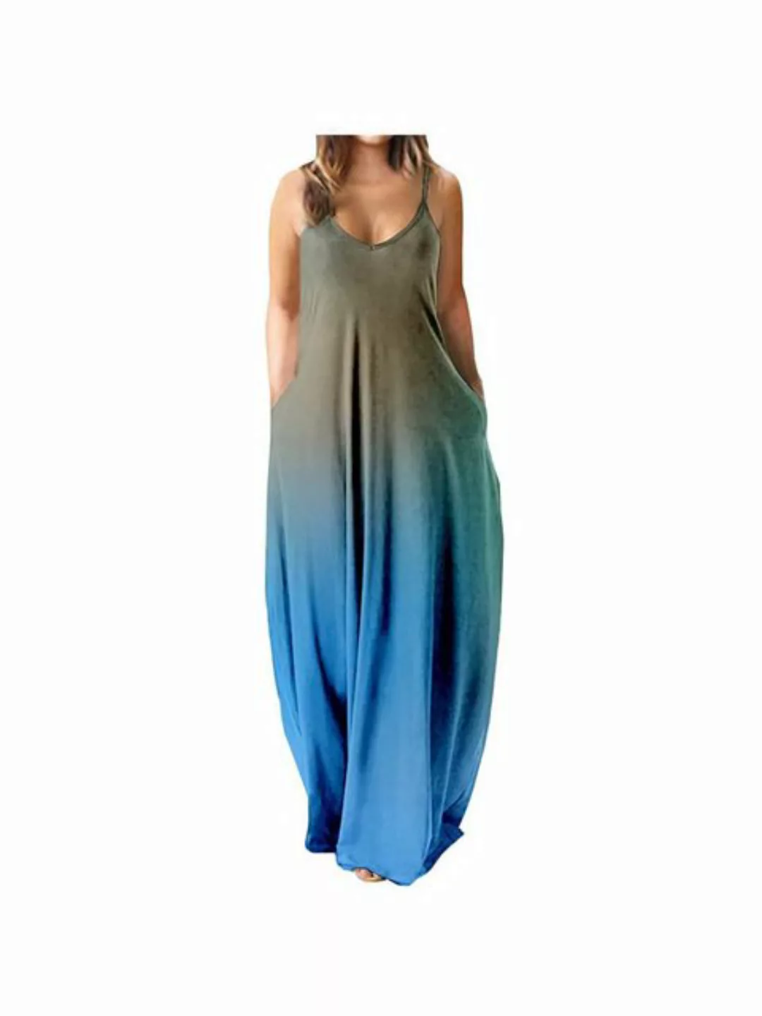 KIKI Maxikleid Sommerkleid Damen Elegant Lange Neckholder Strandkleid Damen günstig online kaufen