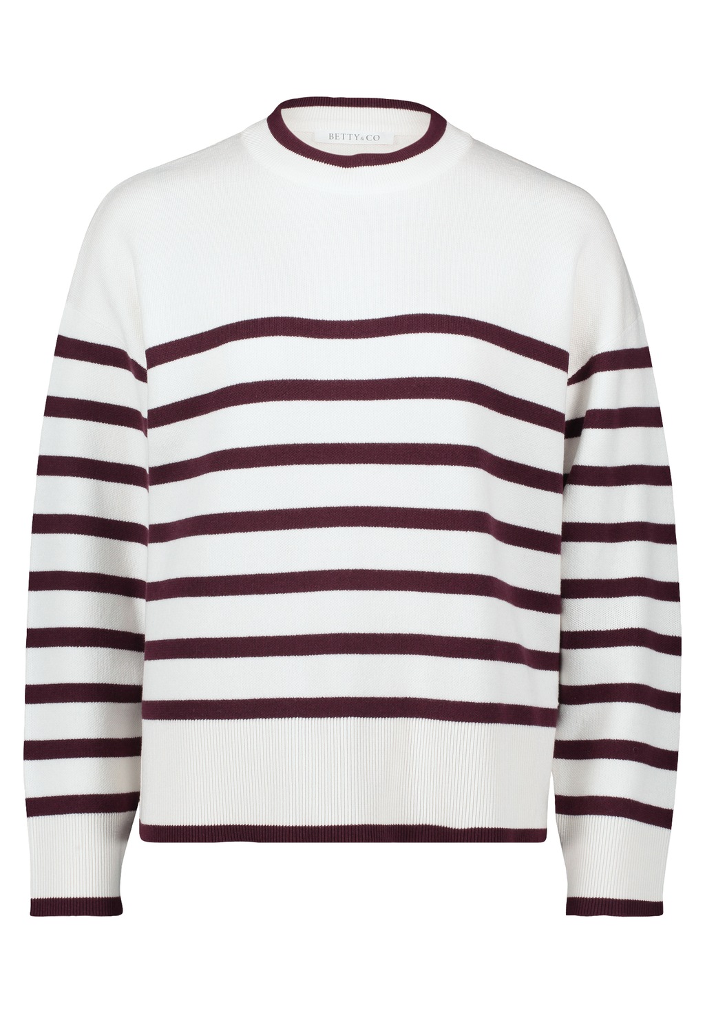 Betty&Co Strickpullover "Betty & Co Damen Strickpullover mit Streifen", (1 günstig online kaufen