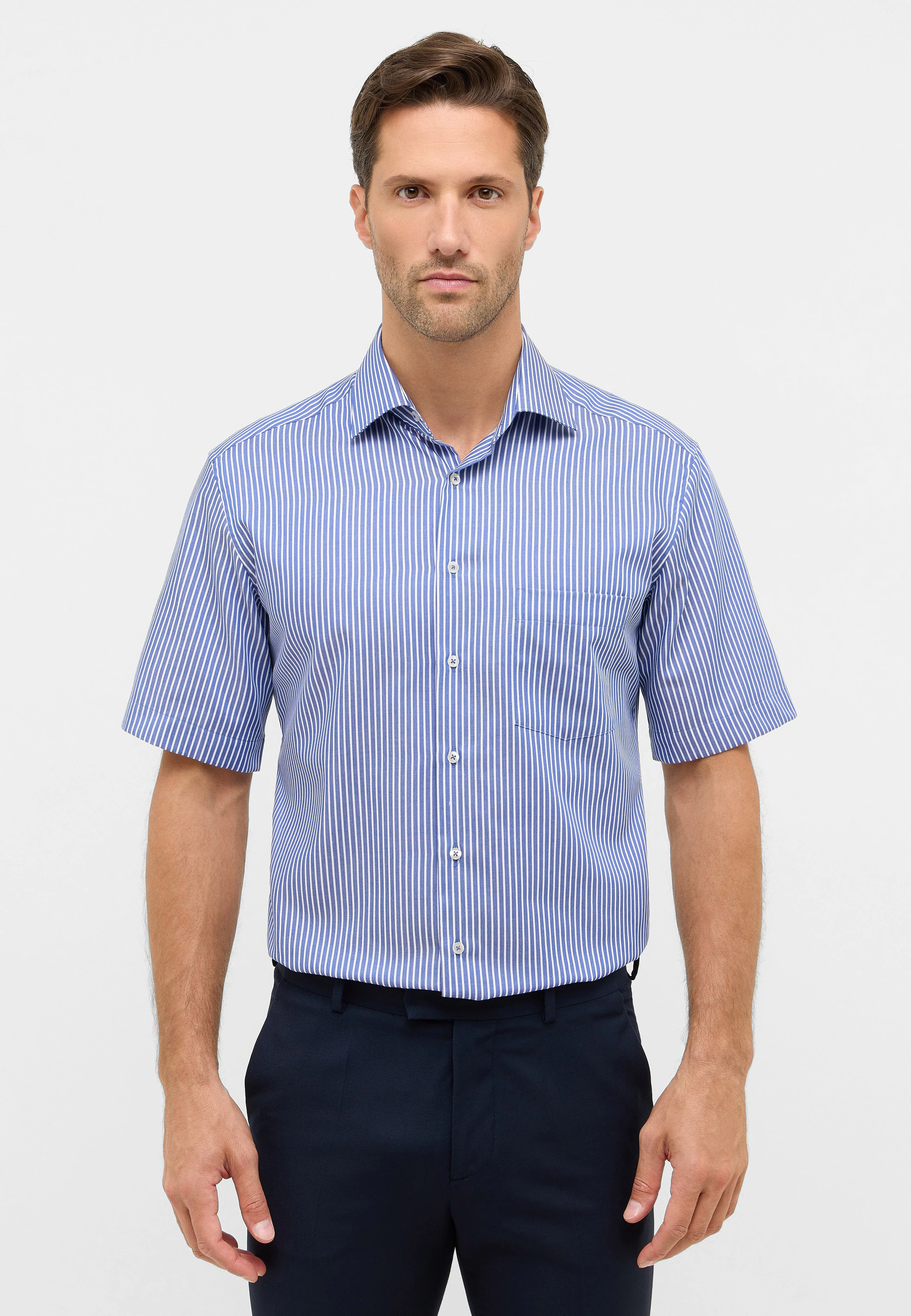 Eterna Kurzarmhemd "MODERN FIT", NON IRON (bügelfrei) günstig online kaufen