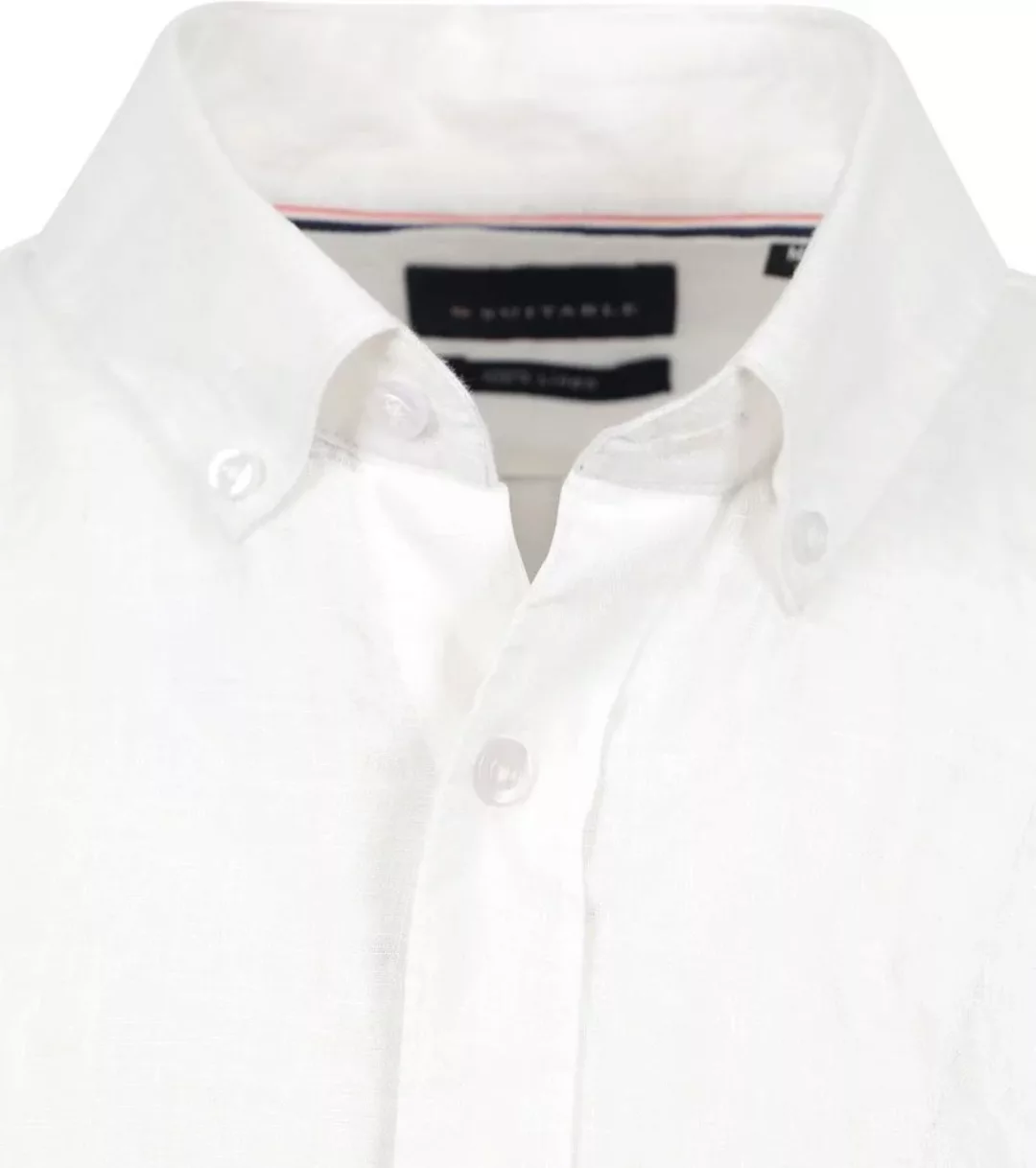 Suitable Hemd Leinen Weiß - Größe M günstig online kaufen