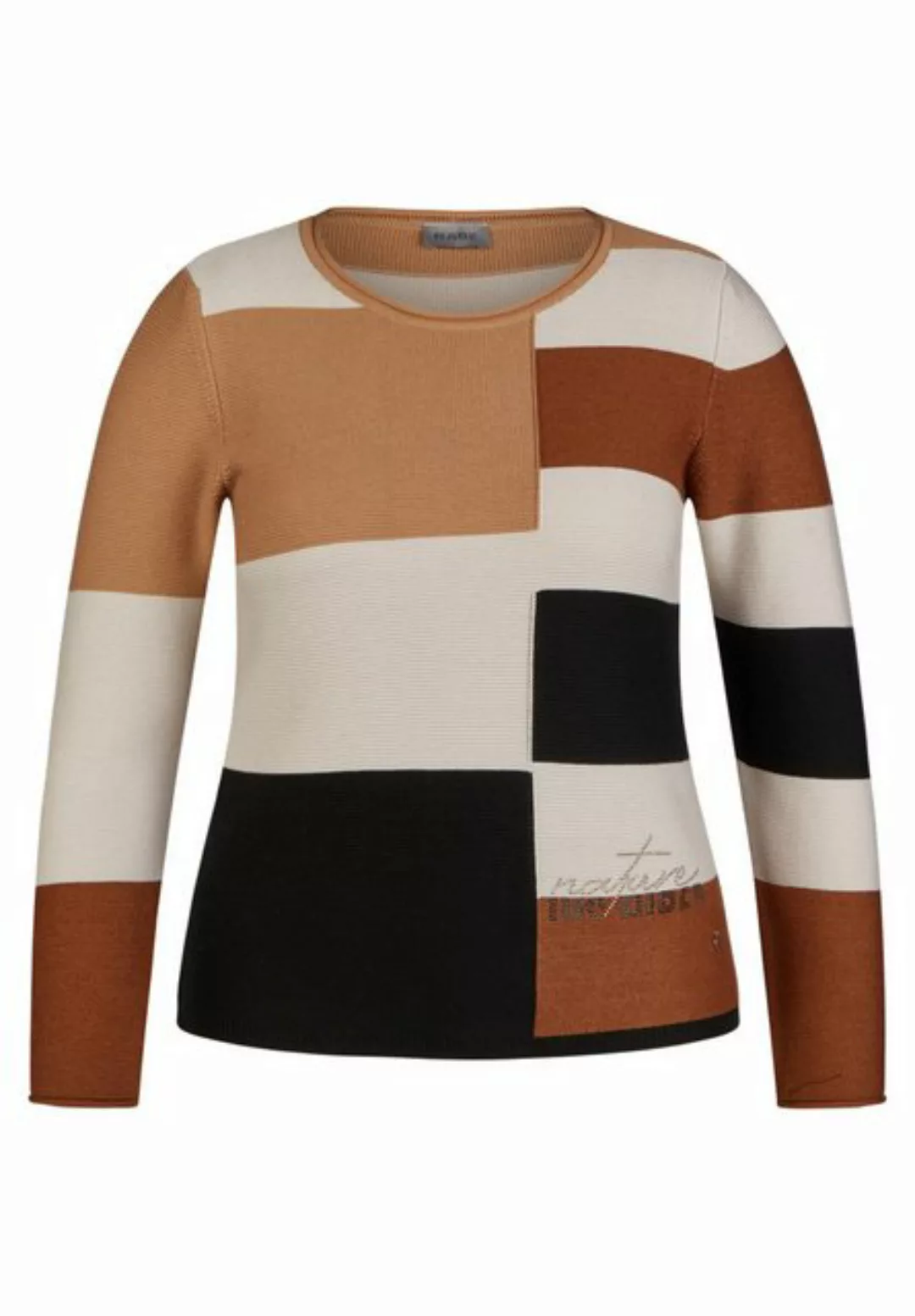 Rabe Strickpullover, mit Colorblocking-Muster günstig online kaufen