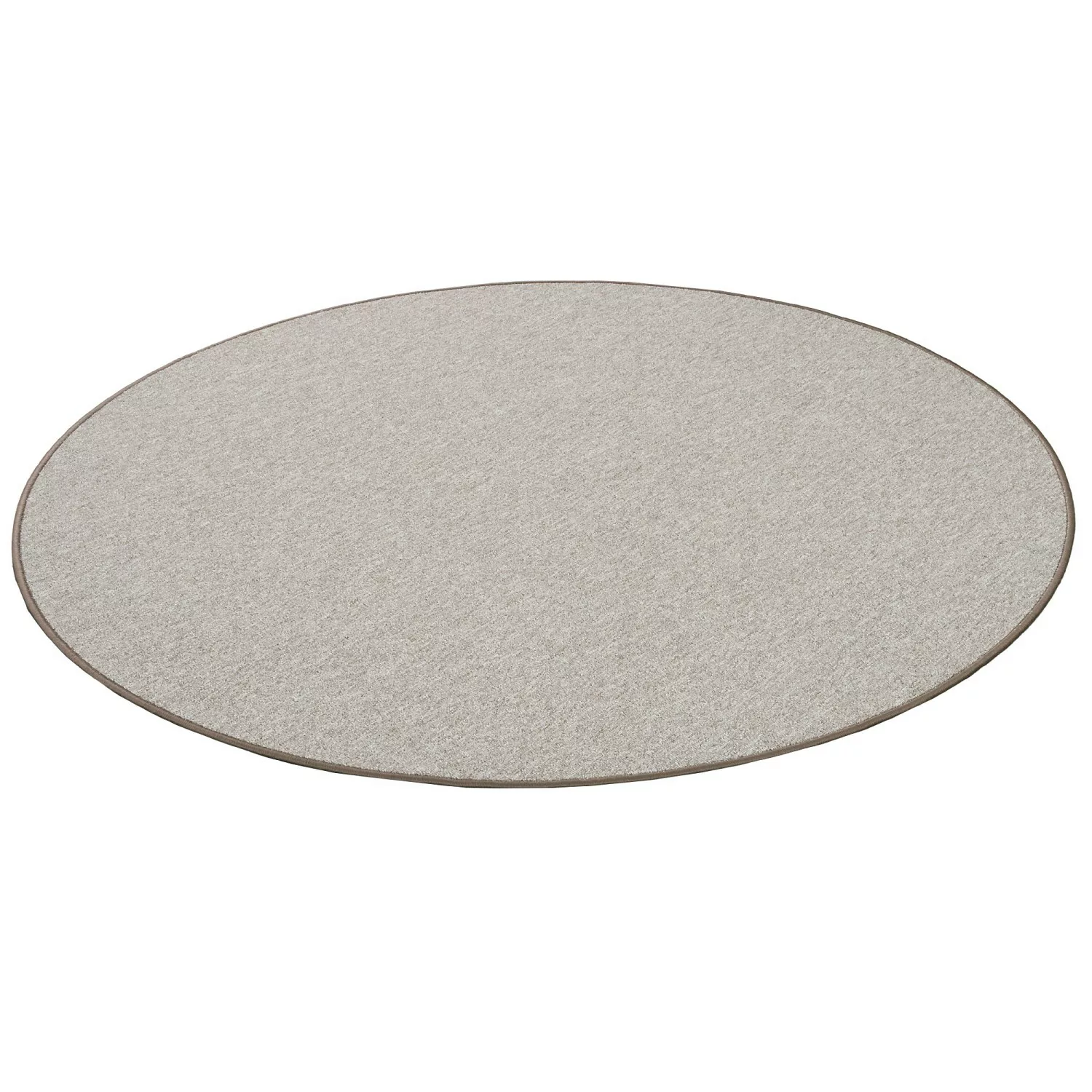 Snapstyle Feinschlingen Velour Teppich Strong Taupe 100cm Rund günstig online kaufen