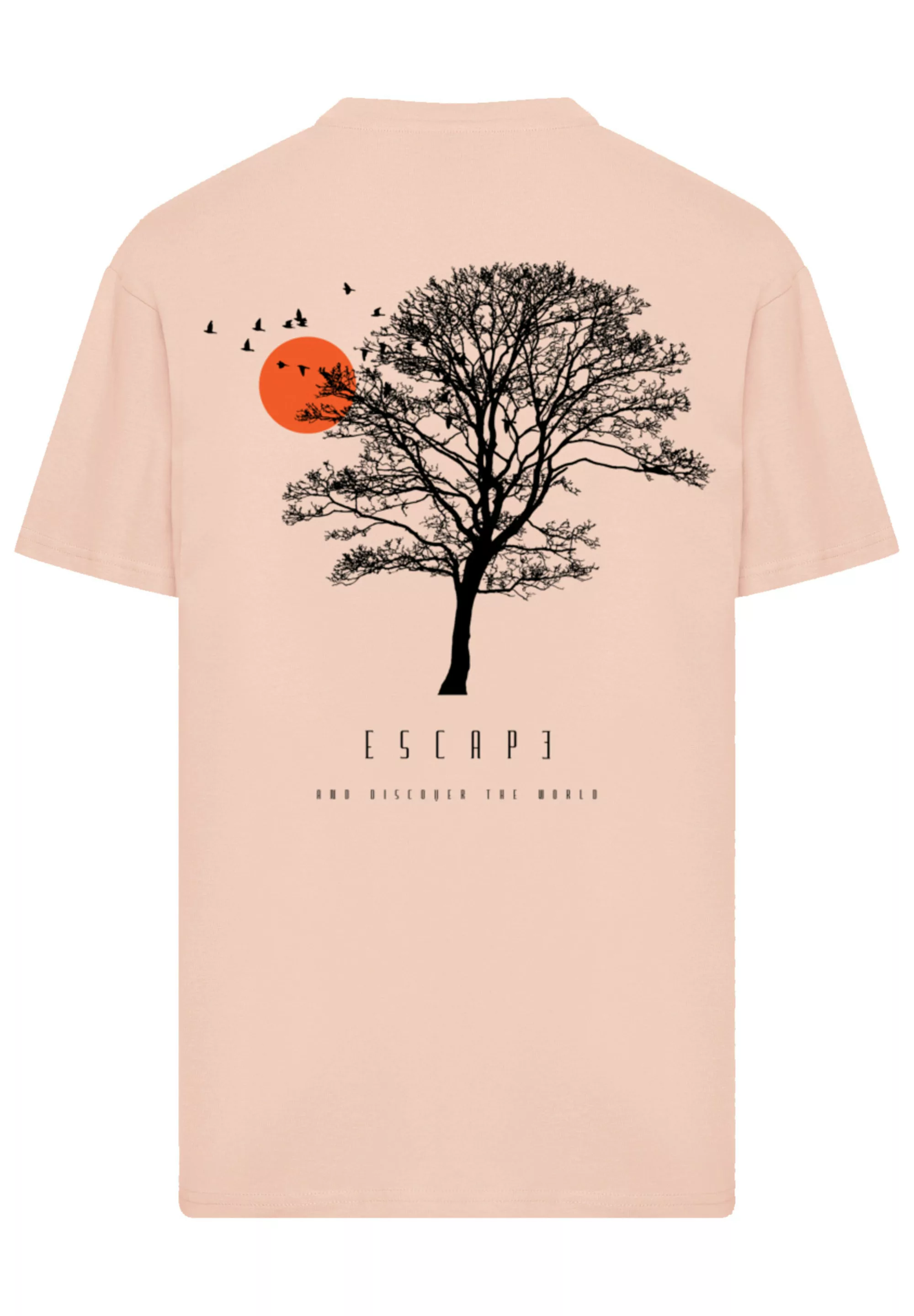 F4NT4STIC T-Shirt "Oversize Escape Discover the World Tree Birds", Premium günstig online kaufen