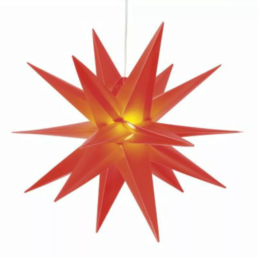 MARELIDA LED Stern 3D hängend 2LED Außen D: 30cm rot  Erwachsene günstig online kaufen