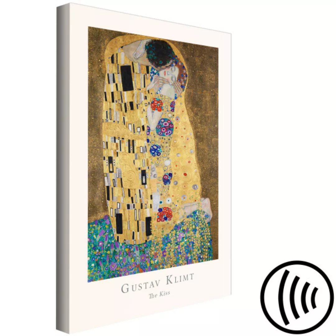 Wandbild Gustav Klimt - The Kiss (1 Part) Vertical XXL günstig online kaufen