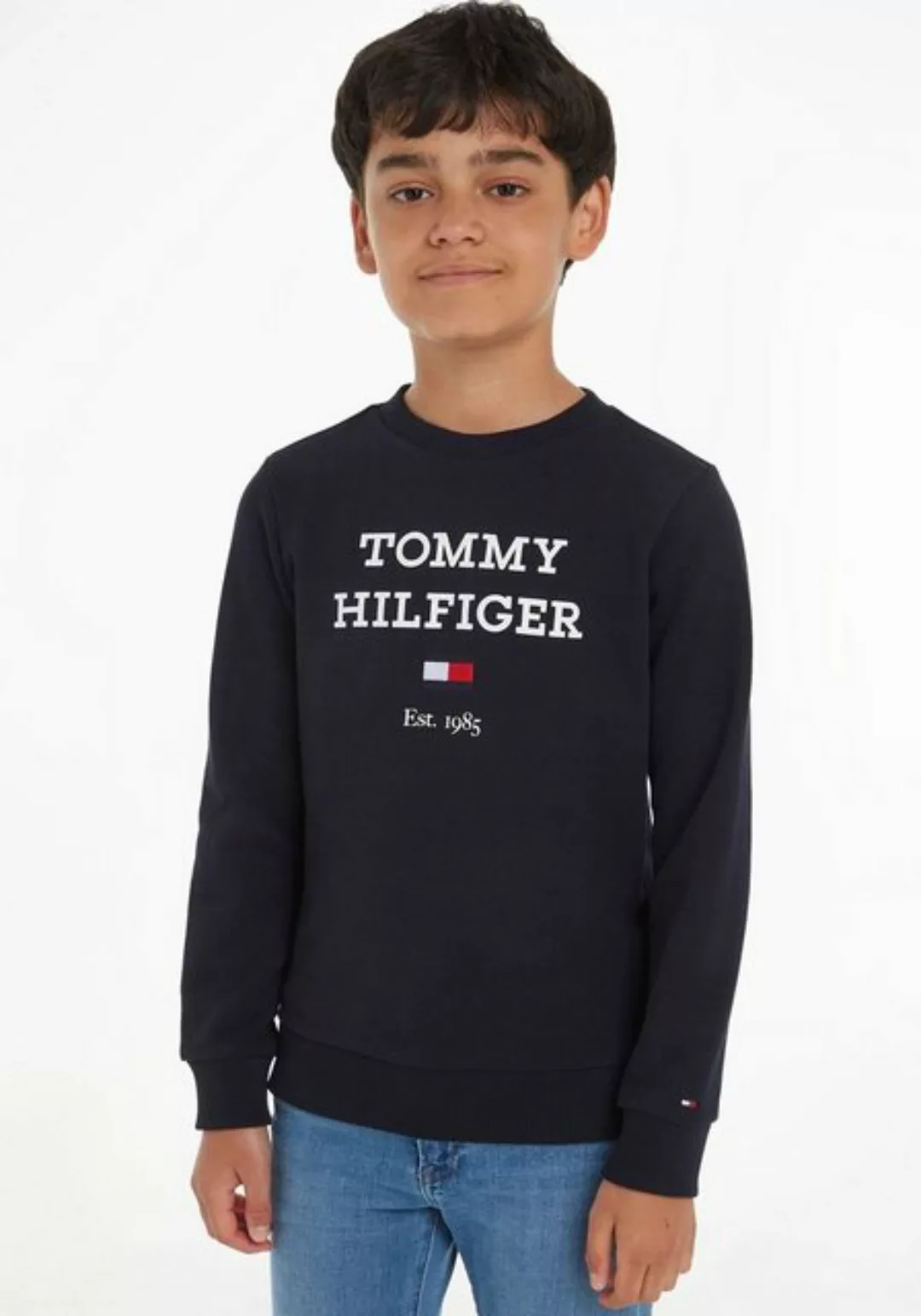 Tommy Hilfiger Sweatshirt TH LOGO SWEATSHIRT mit großem Logo günstig online kaufen