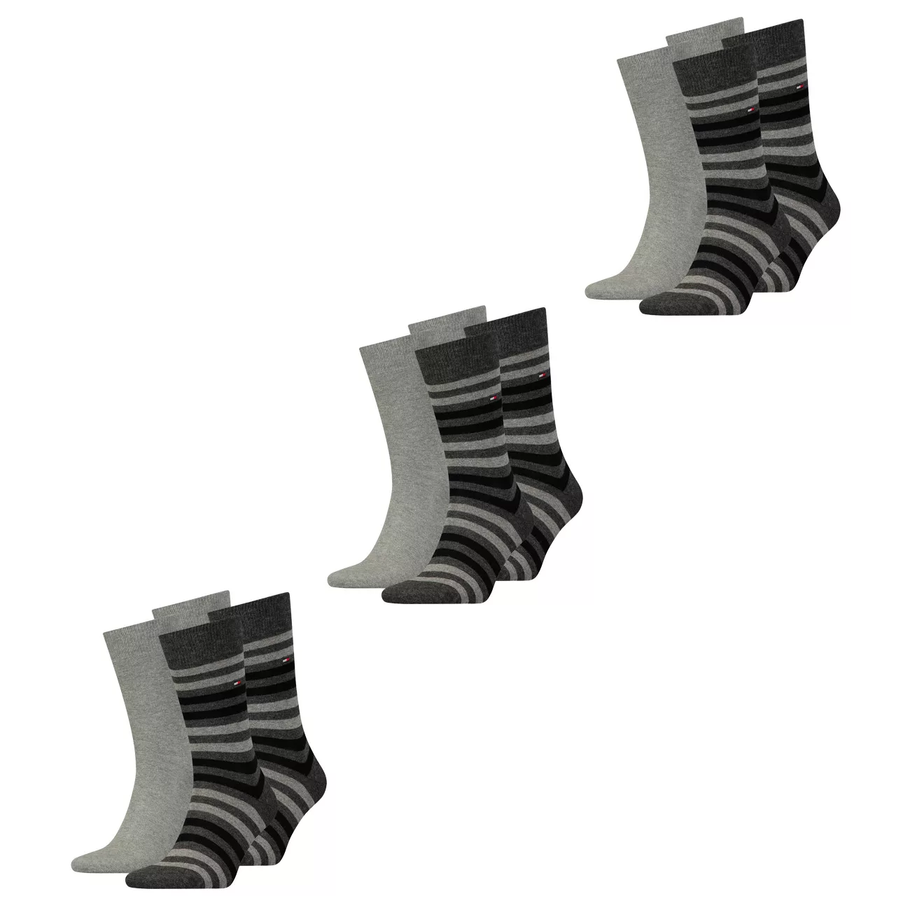 Tommy Hilfiger Herren Socken DUO STRIPE Business - 4er 6er 8er Multipack günstig online kaufen