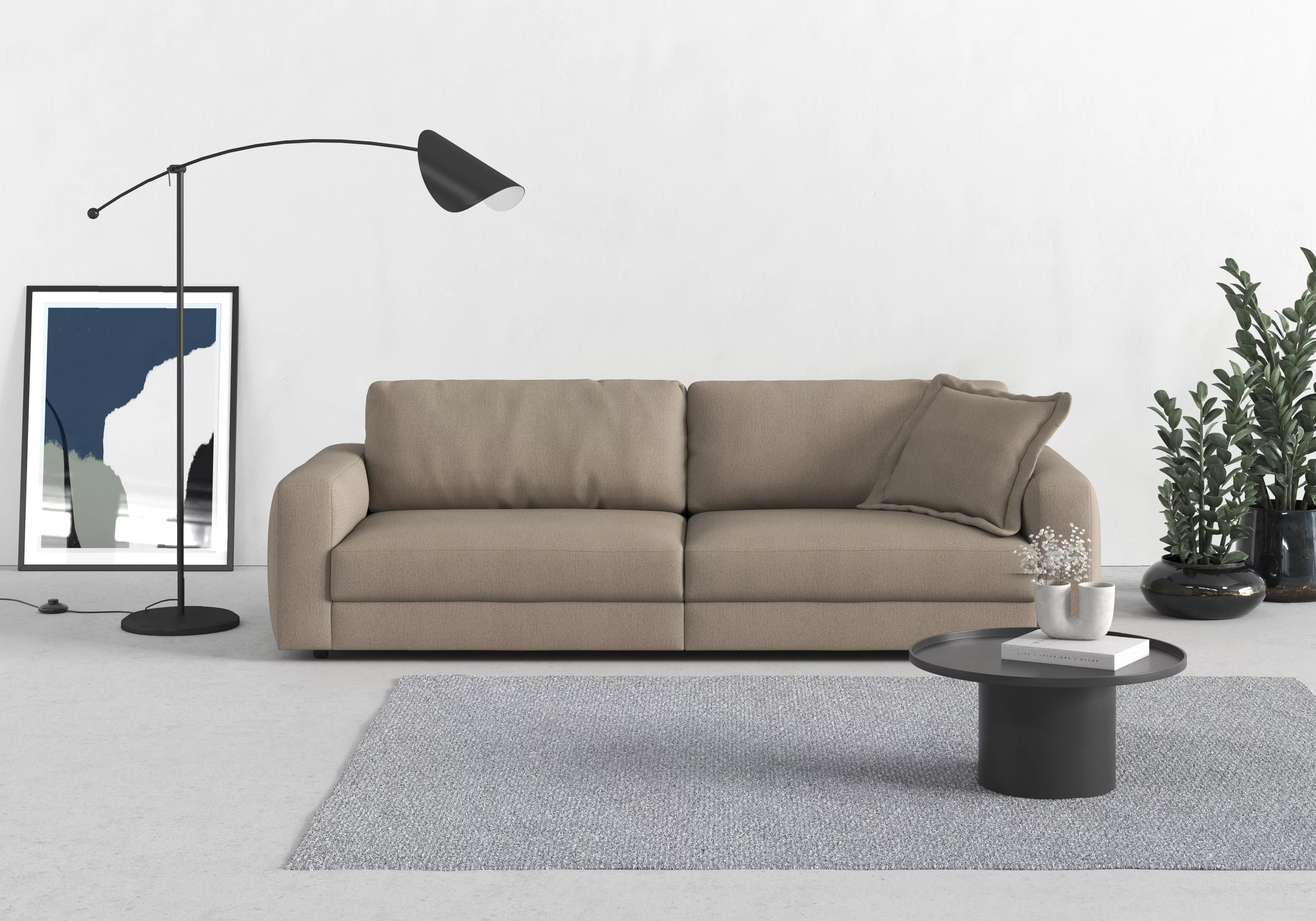 TRENDMANUFAKTUR Big-Sofa Bourbon, Designsofa, mit extra hohem Sitzkomfort, günstig online kaufen