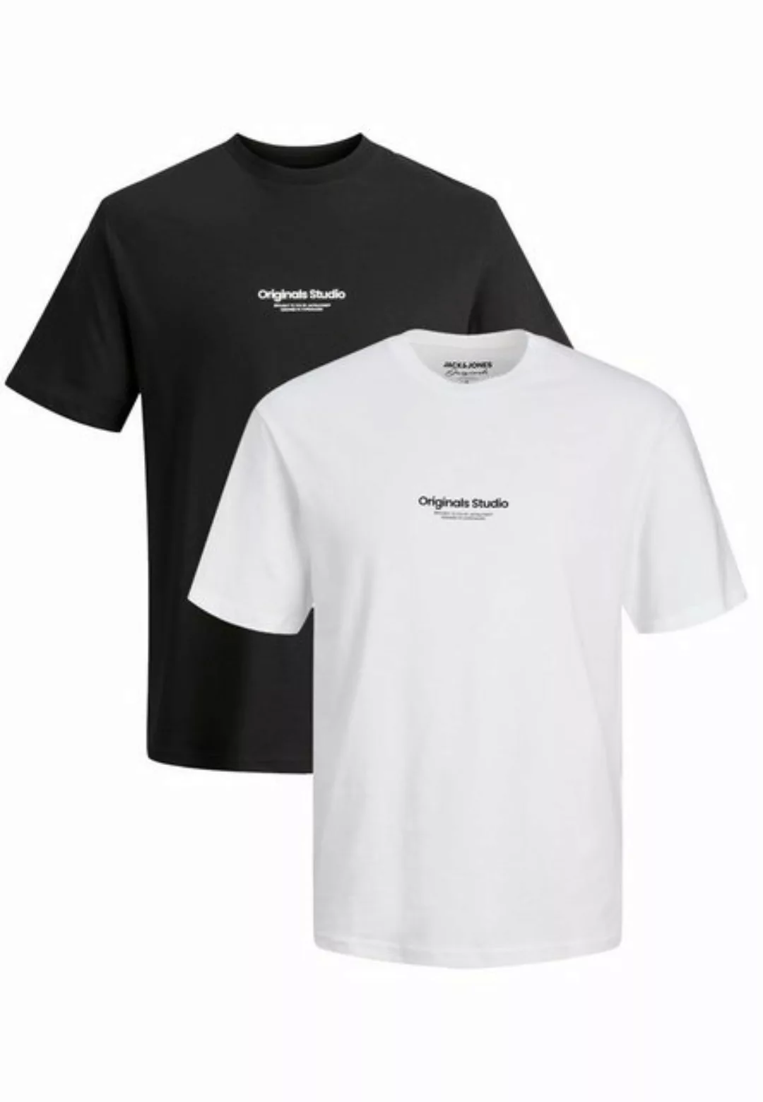 Jack & Jones T-Shirt 2-er Set Logo T-Shirt Kurzarm Shirt JORVESTERBRO (2-tl günstig online kaufen