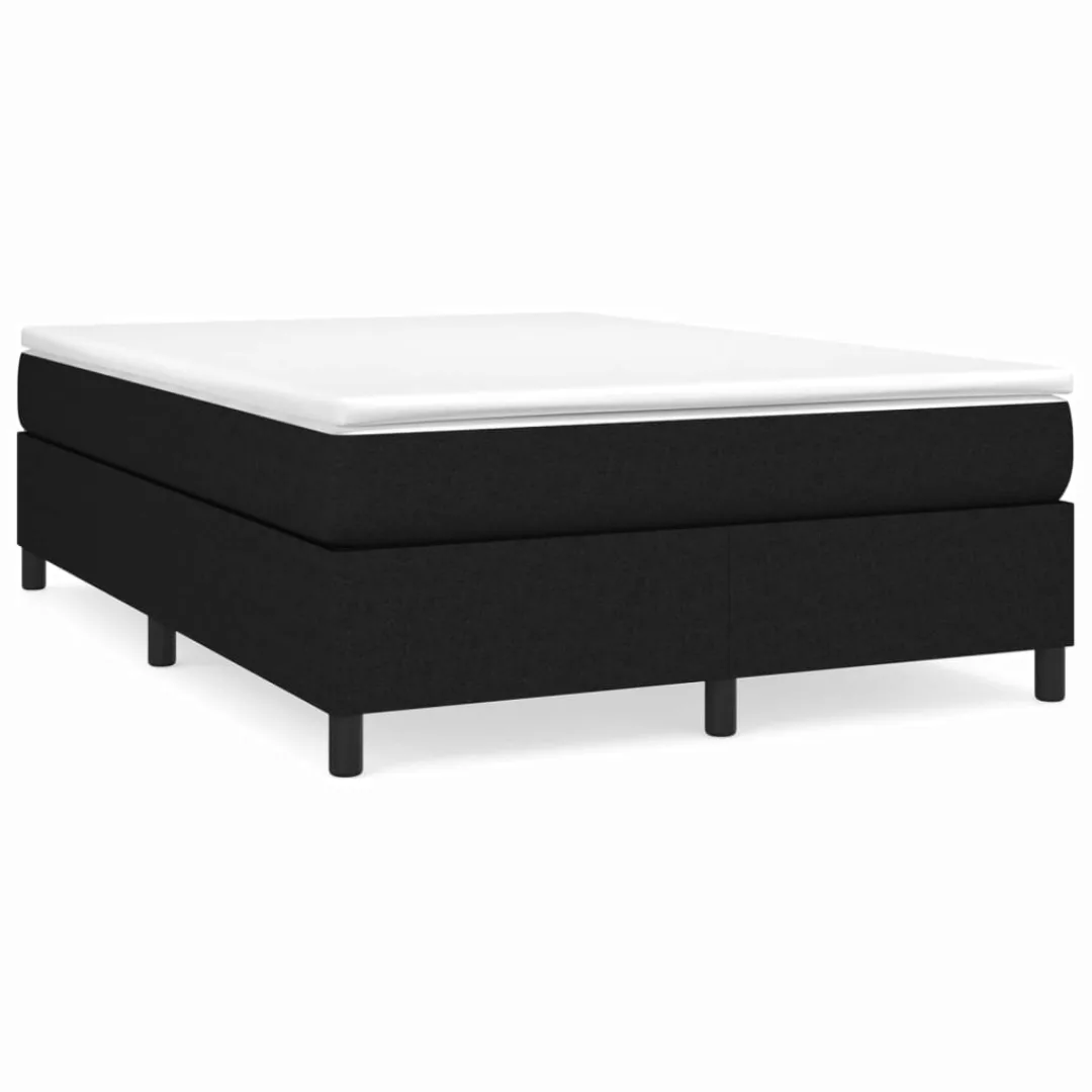 Vidaxl Boxspringbett Schwarz 140x200 Cm Stoff günstig online kaufen