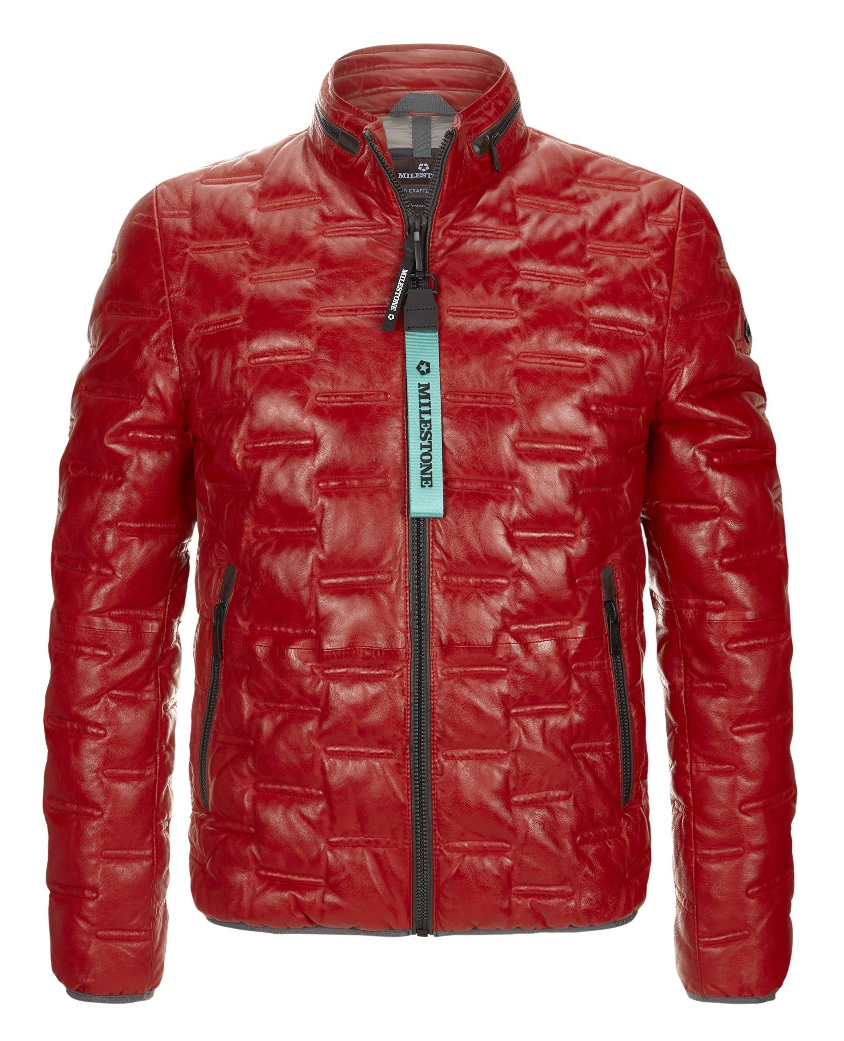 Milestone Lederjacke MSAversa in Stepp-Optik aus günstig online kaufen