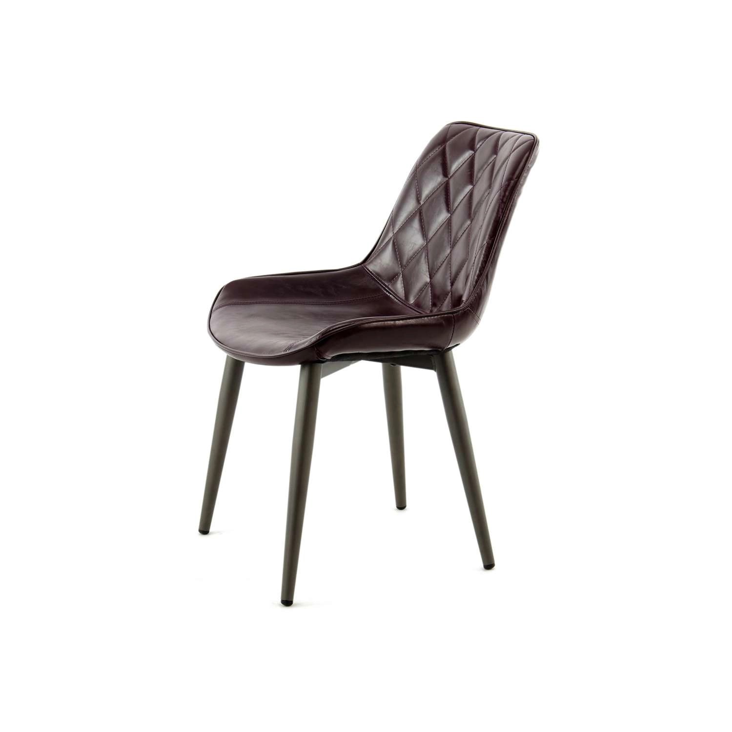 MeGusta Moderner Stuhl 2er-Set Lila Polsterstuhl Esszimmerstuhl Stella günstig online kaufen