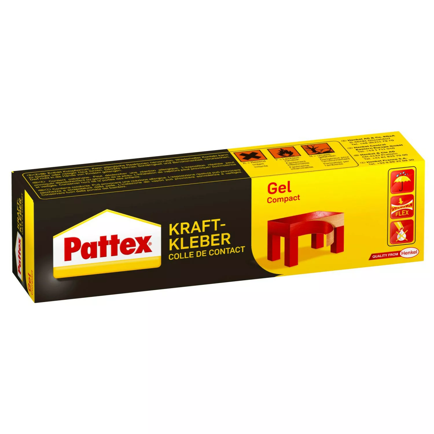 Pattex Kraftkleber Gel Compact 50 g Tube Transparent günstig online kaufen