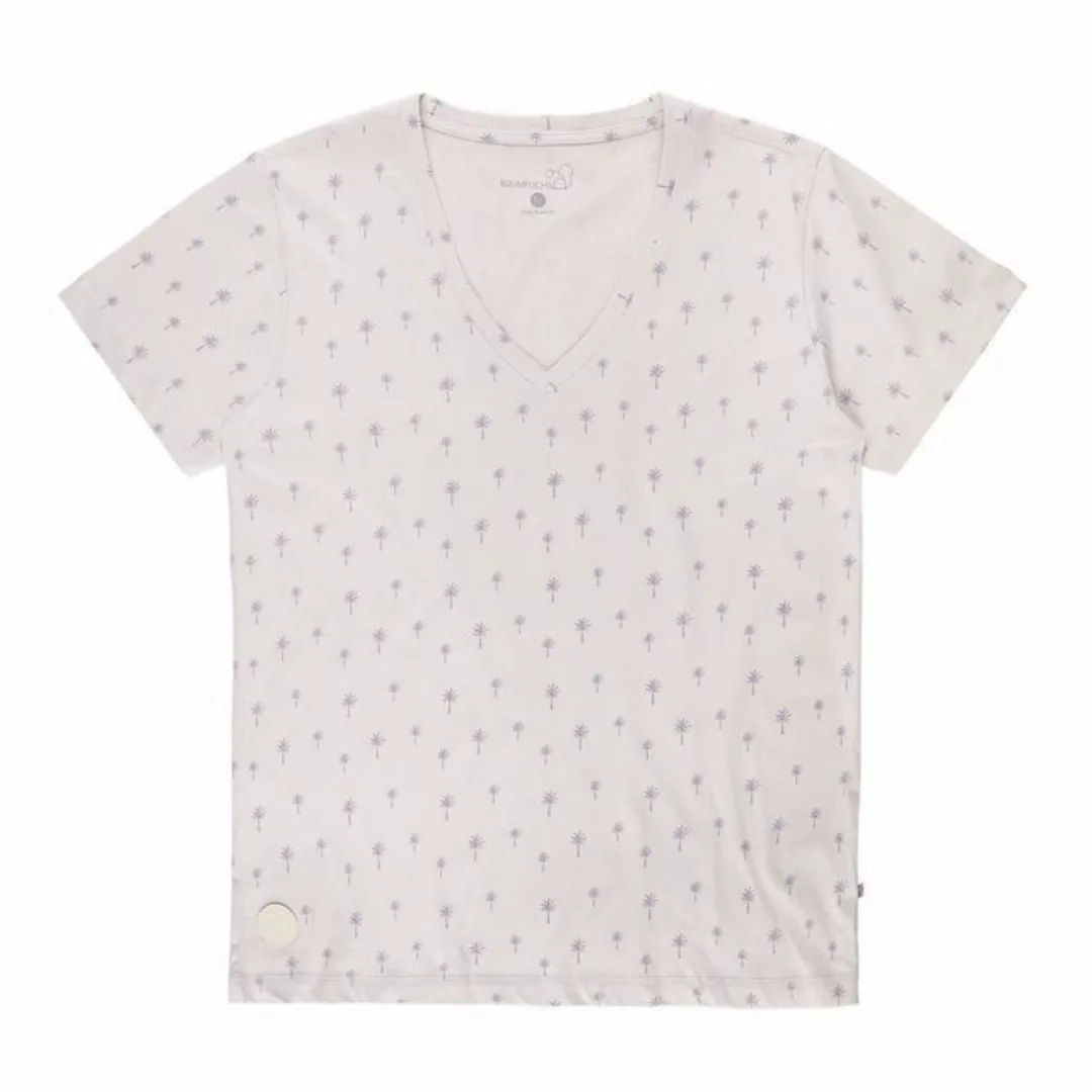 Baumfuchs T-Shirt Damen Kurzarm-Shirt mit Allover-Print Palmen - Sommershir günstig online kaufen