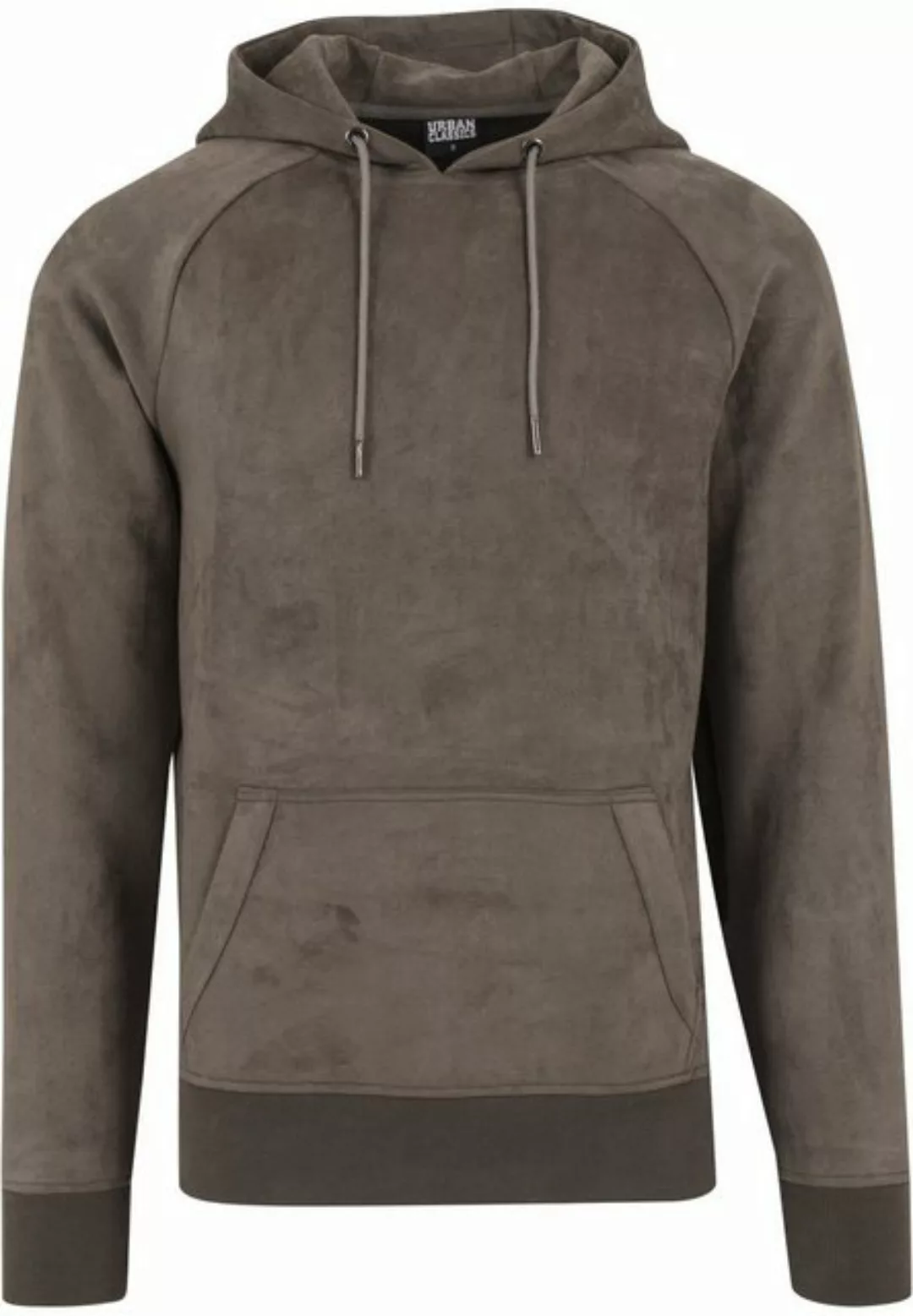 URBAN CLASSICS Sweatshirt Urban Classics Herren Imitation Suede Hoody (1-tl günstig online kaufen