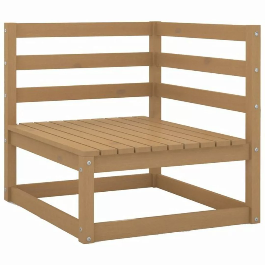 vidaXL Garten-Ecksofa Honigbraun Massivholz Kiefer Modell 1 günstig online kaufen