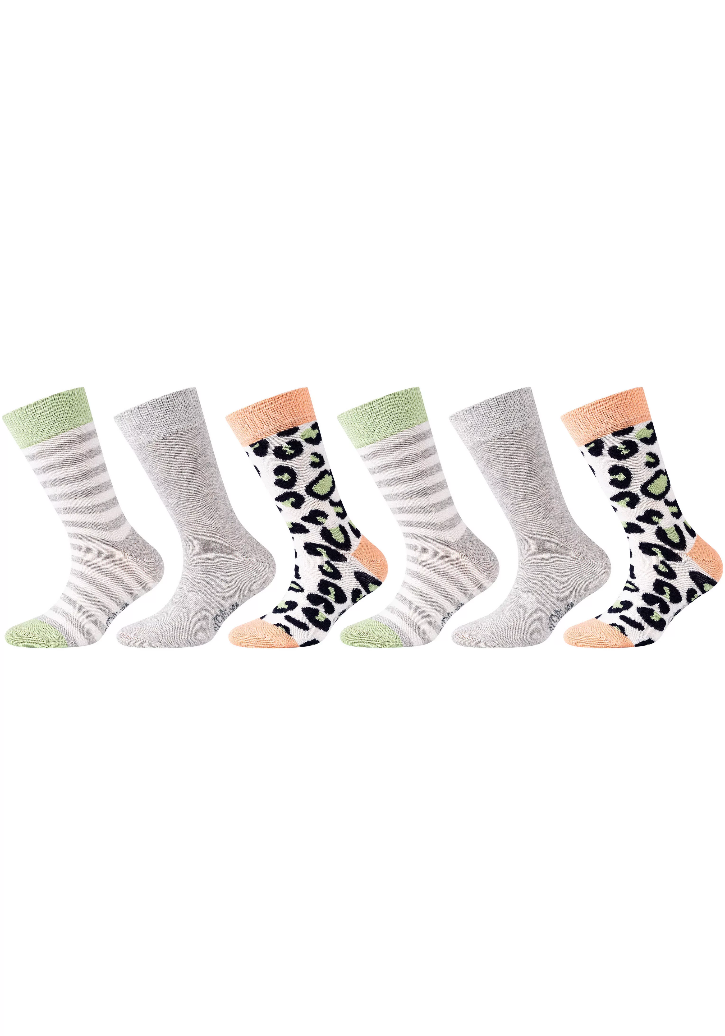 s.Oliver Langsocken "originals", (6er Pack), mit ausgefallenen Mustern günstig online kaufen