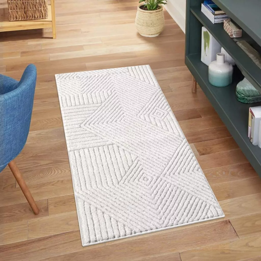 Carpet City Teppich »LOUNGE 0632«, rechteckig, 15 mm Höhe, Kurzflor-Teppich günstig online kaufen