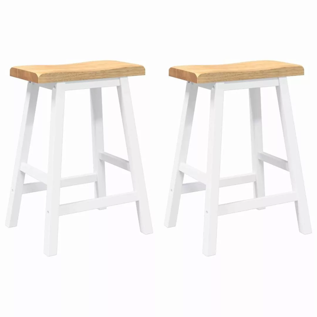 vidaXL Barhocker Barhocker 2 Stk. Weiß günstig online kaufen