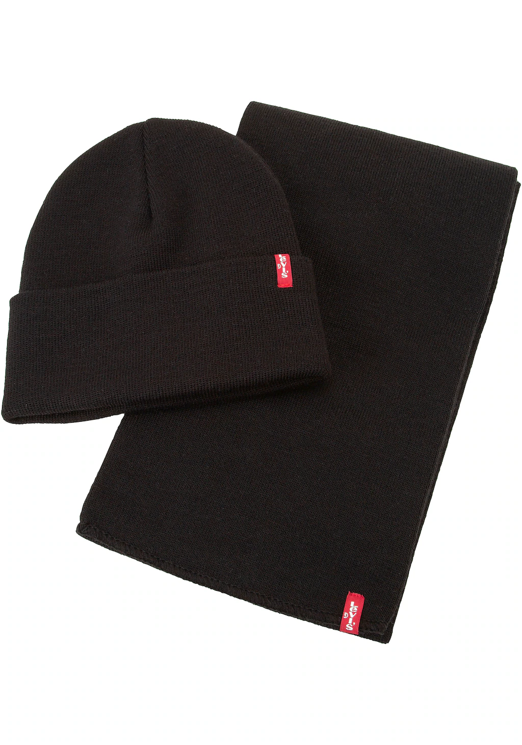 Levis Beanie "A HOLIDAY KNIT SET", (Set), und dazu ein Schal günstig online kaufen