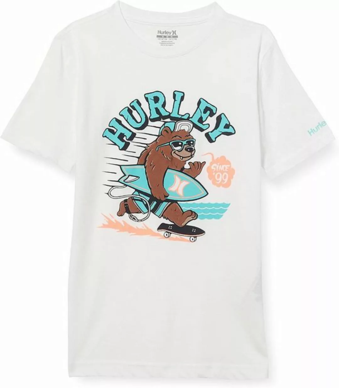 Hurley Print-Shirt Hrlb Surfing Bear Tee Surf-Bär Motiv günstig online kaufen