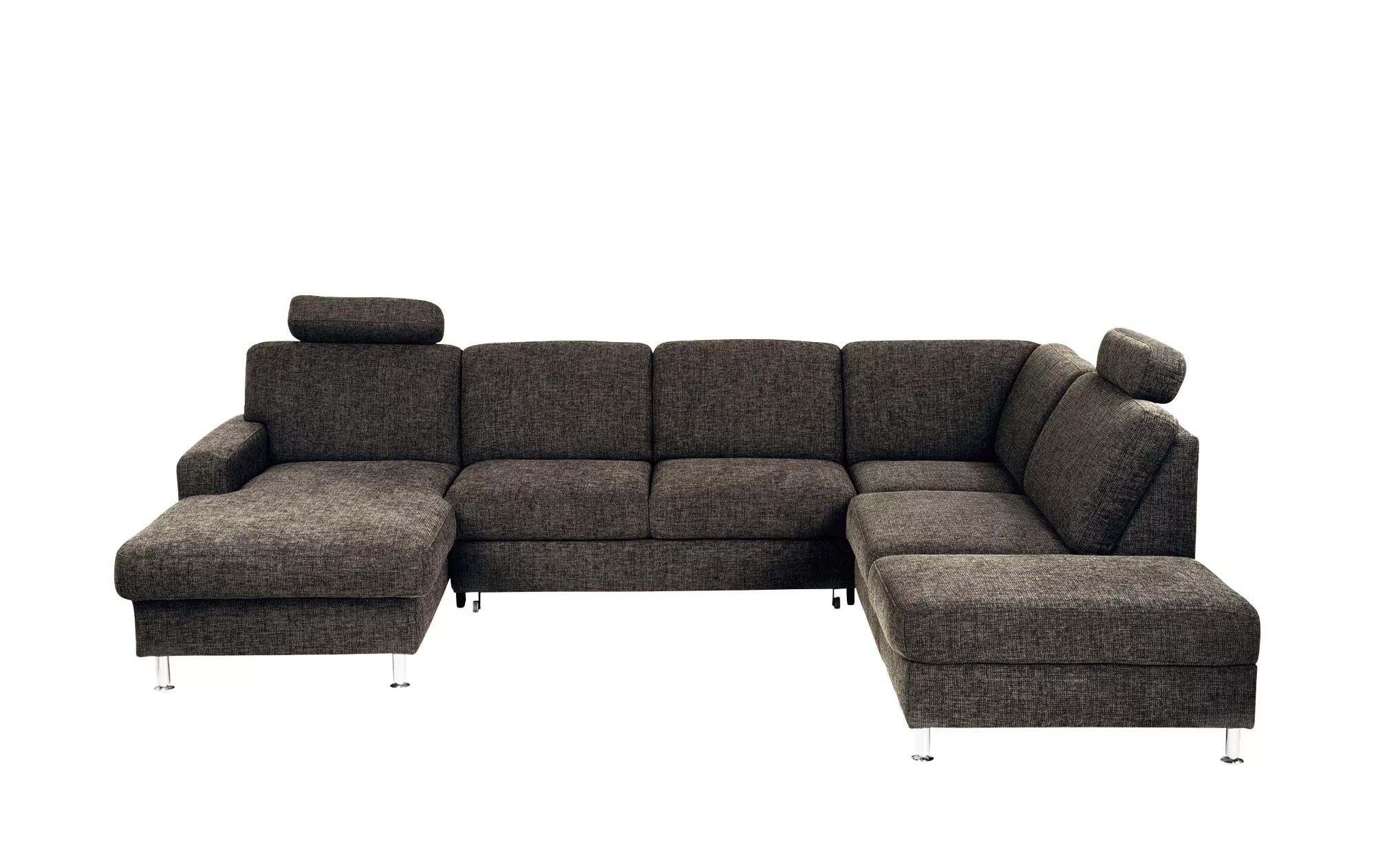 meinSofa Wohnlandschaft Webstoff Jana ¦ braun ¦ Maße (cm): B: 305 H: 85 T: günstig online kaufen