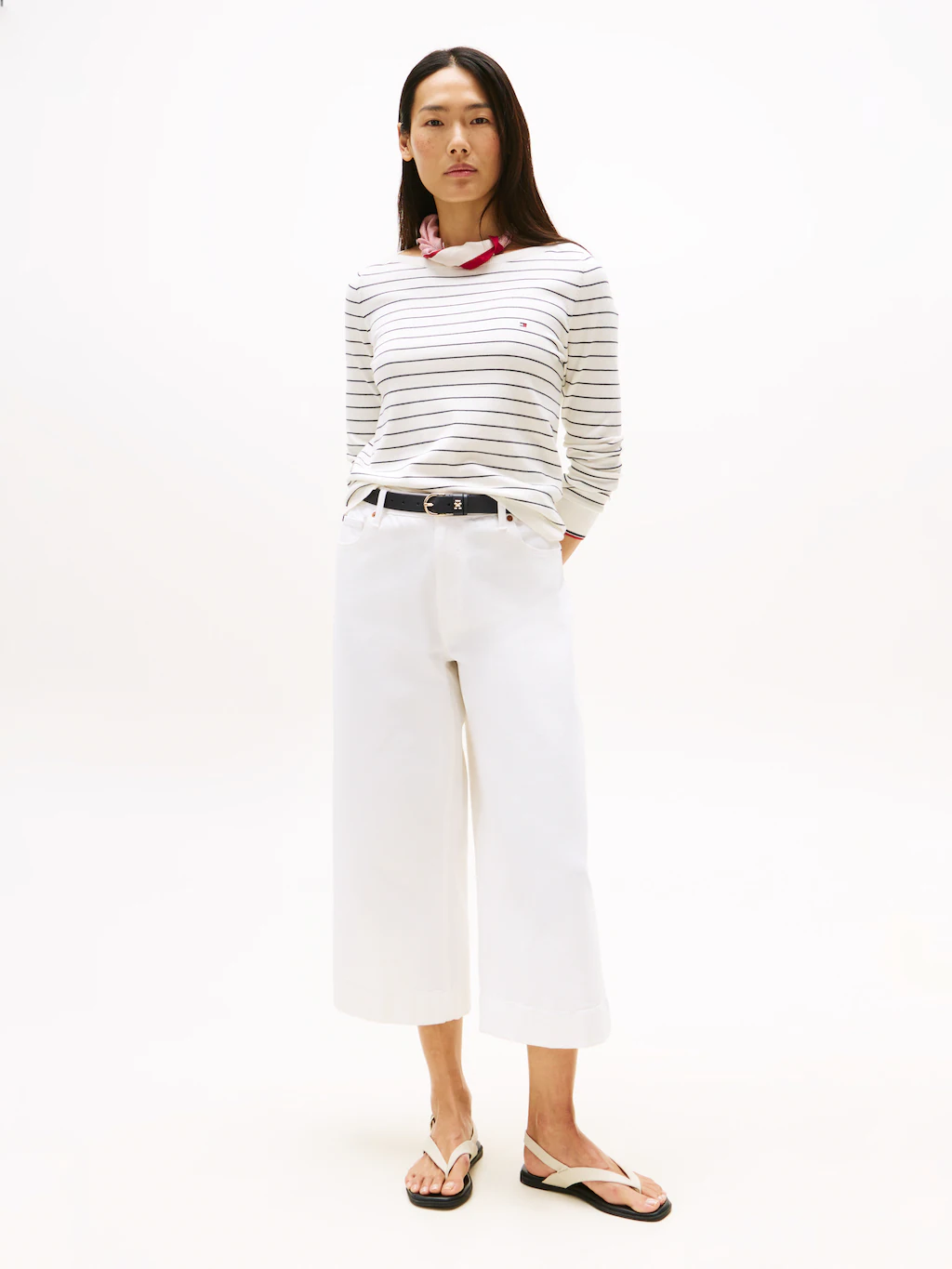Tommy Hilfiger Strickpullover "CO JERSEY STITCH BOAT-NK SWEATER", mit Tommy günstig online kaufen