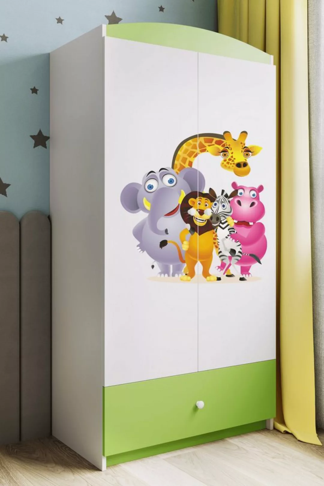 Bjird Kinderkleiderschrank Kleiderschrank Babydreams (4 Einlegeböden und Sc günstig online kaufen