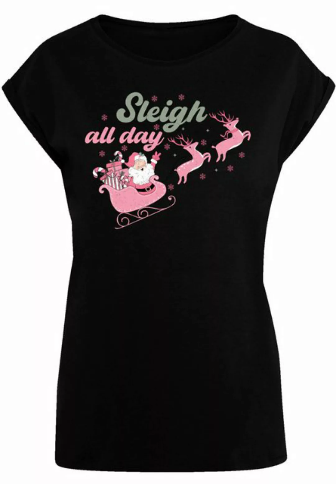 F4NT4STIC T-Shirt Sleigh all day Santas Reindeers Premium Qualität, Weihnac günstig online kaufen