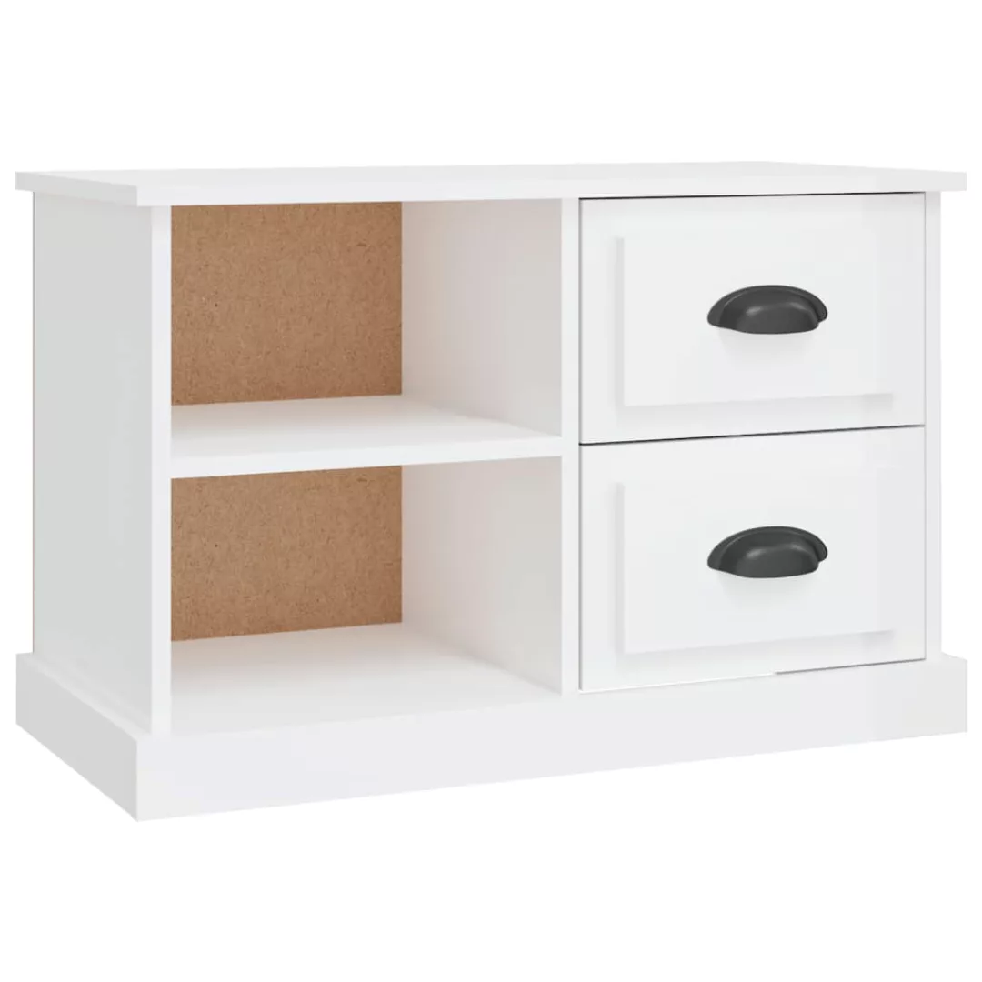 Vidaxl Tv-schrank Hochglanz-weiß 73x35,5x47,5 Cm Holzwerkstoff günstig online kaufen