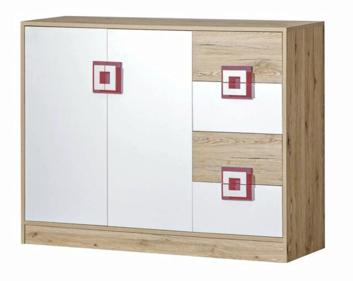 Stylefy Kinderkleiderschrank Nicole II (Sideboard, Standschrank) viel Staur günstig online kaufen