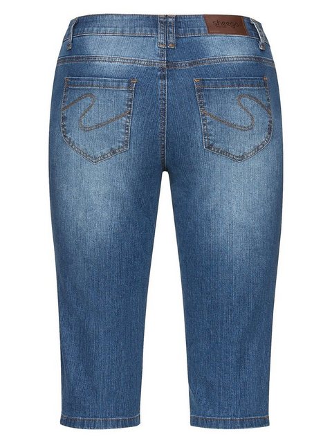 Sheego Jeansbermudas "Große Größen", mit kleinen Seitenschlitzen günstig online kaufen