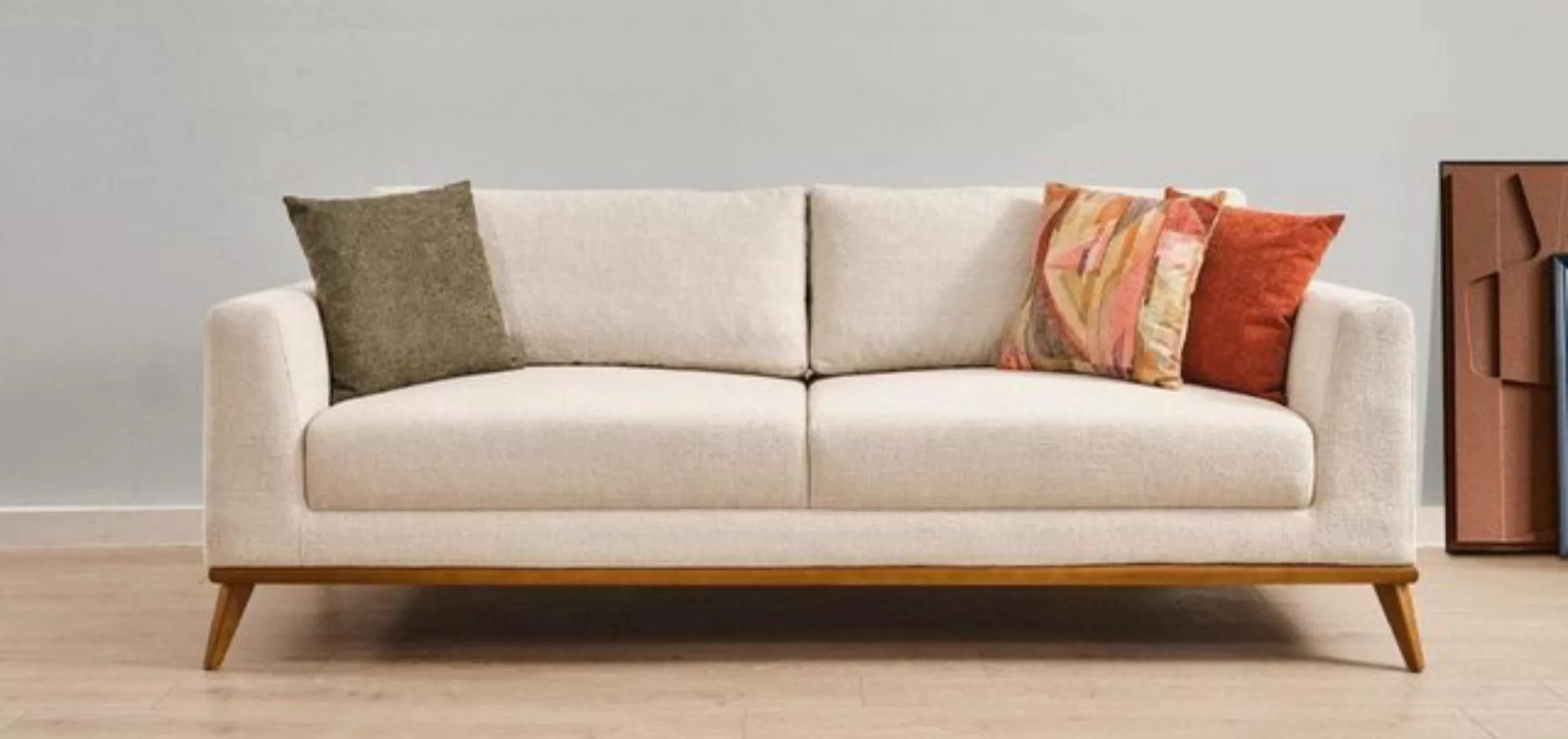 JVmoebel 3-Sitzer Stilvoll Sofa 3 Sitzer Design Möbel Wohnzimmer Luxus Sofa günstig online kaufen