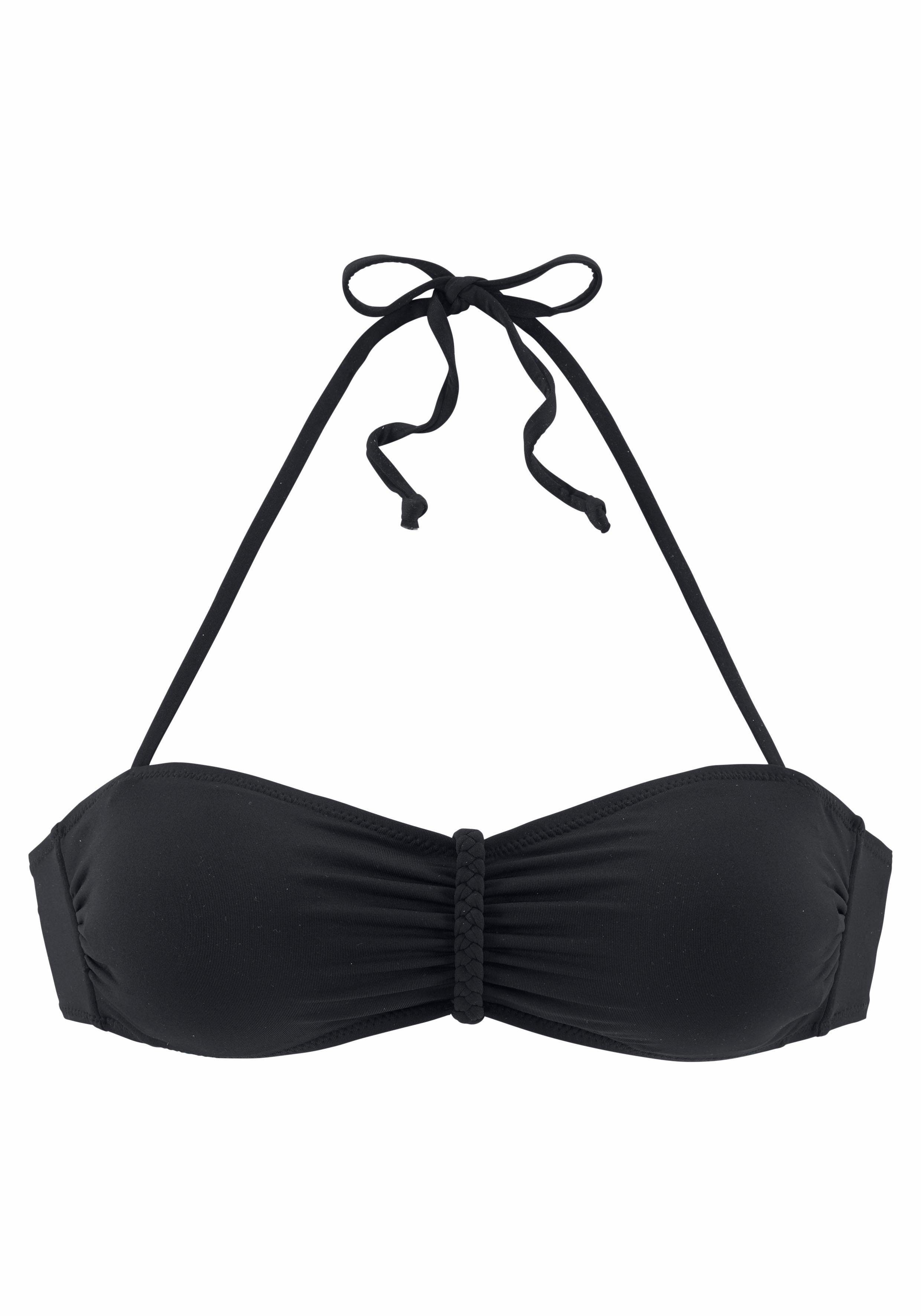 Buffalo Bandeau-Bikini-Top Happy, mit geflochtenem Detail günstig online kaufen