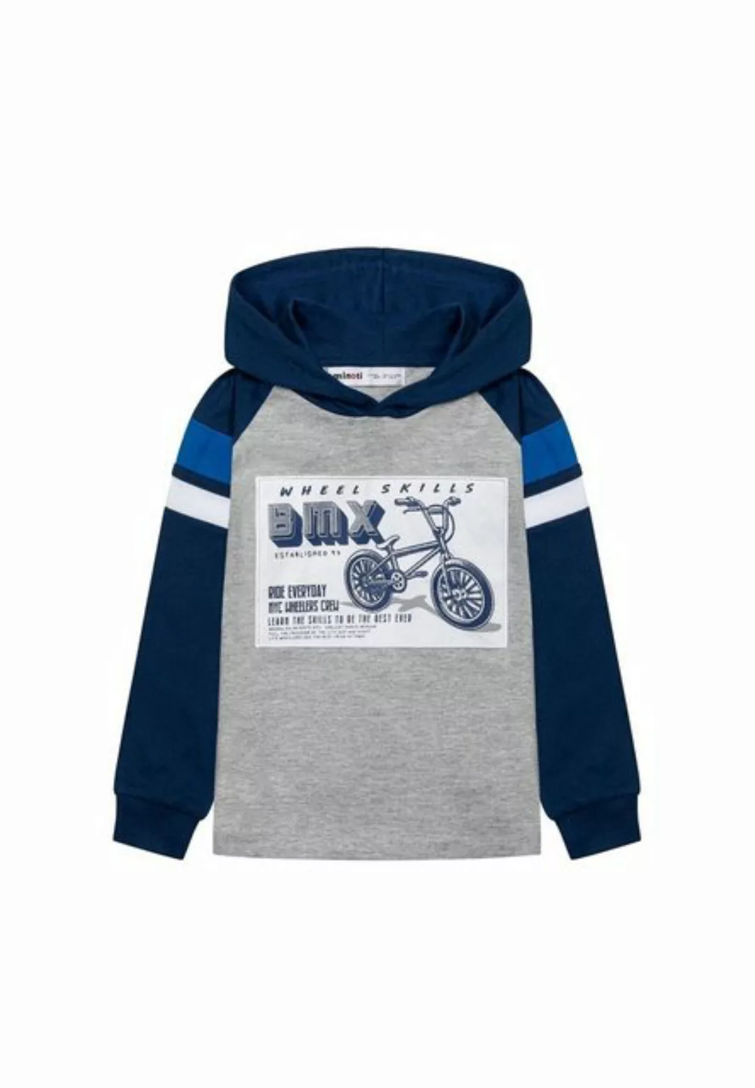 MINOTI Langarmshirt Fahrrad-T-Shirt mit Kapuze (1y-8y) günstig online kaufen